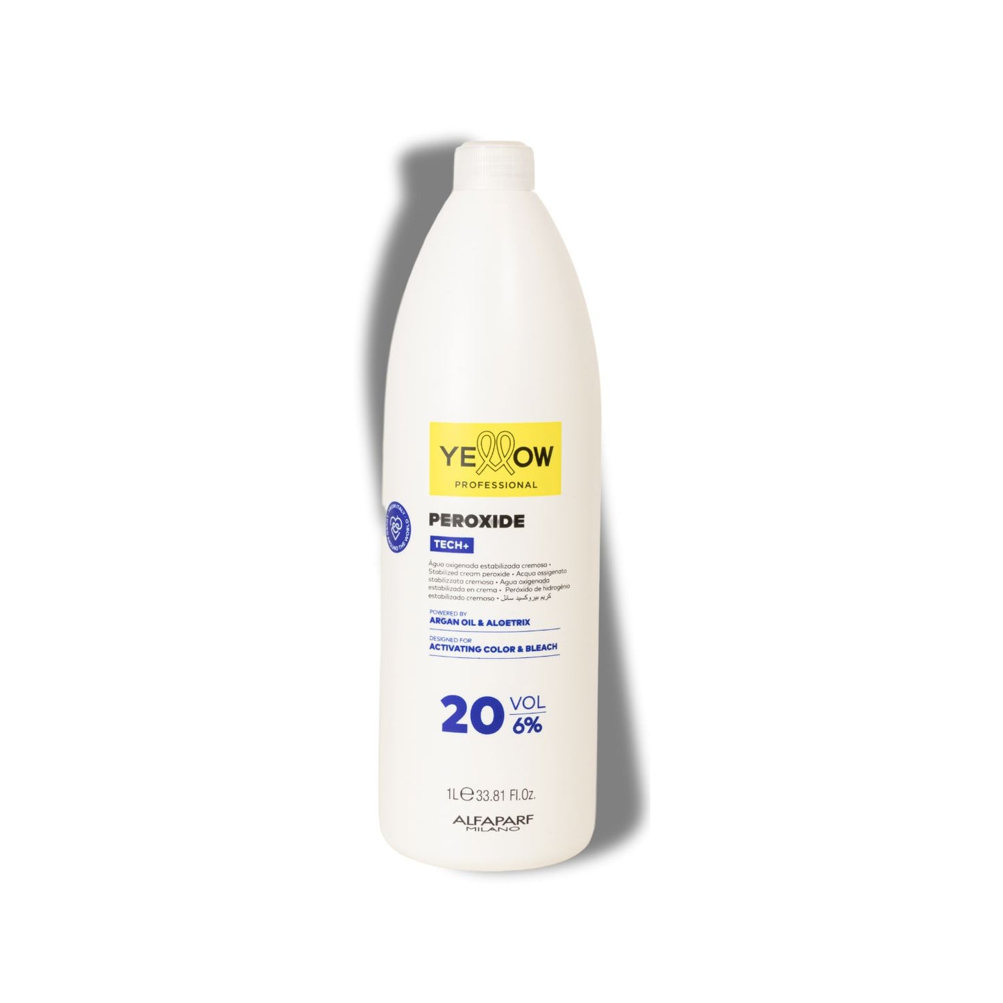 Agua Oxigenada Yellow Estabilizada Cremosa 20 Volume 1 Litro