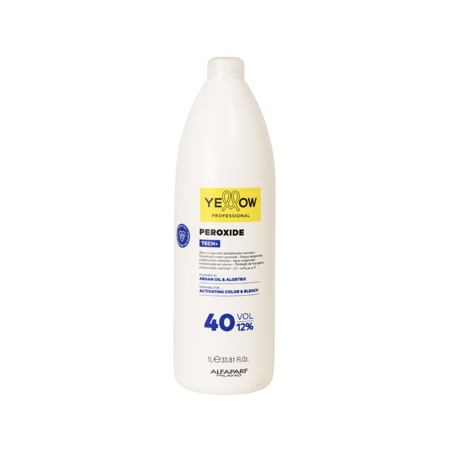 Agua Oxigenada Yellow Estabilizada Cremosa 40 Volume 1 Litro
