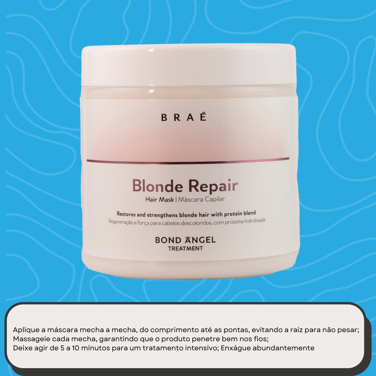 Máscara Braé Blonde Repair Regeneração e Força 500 g