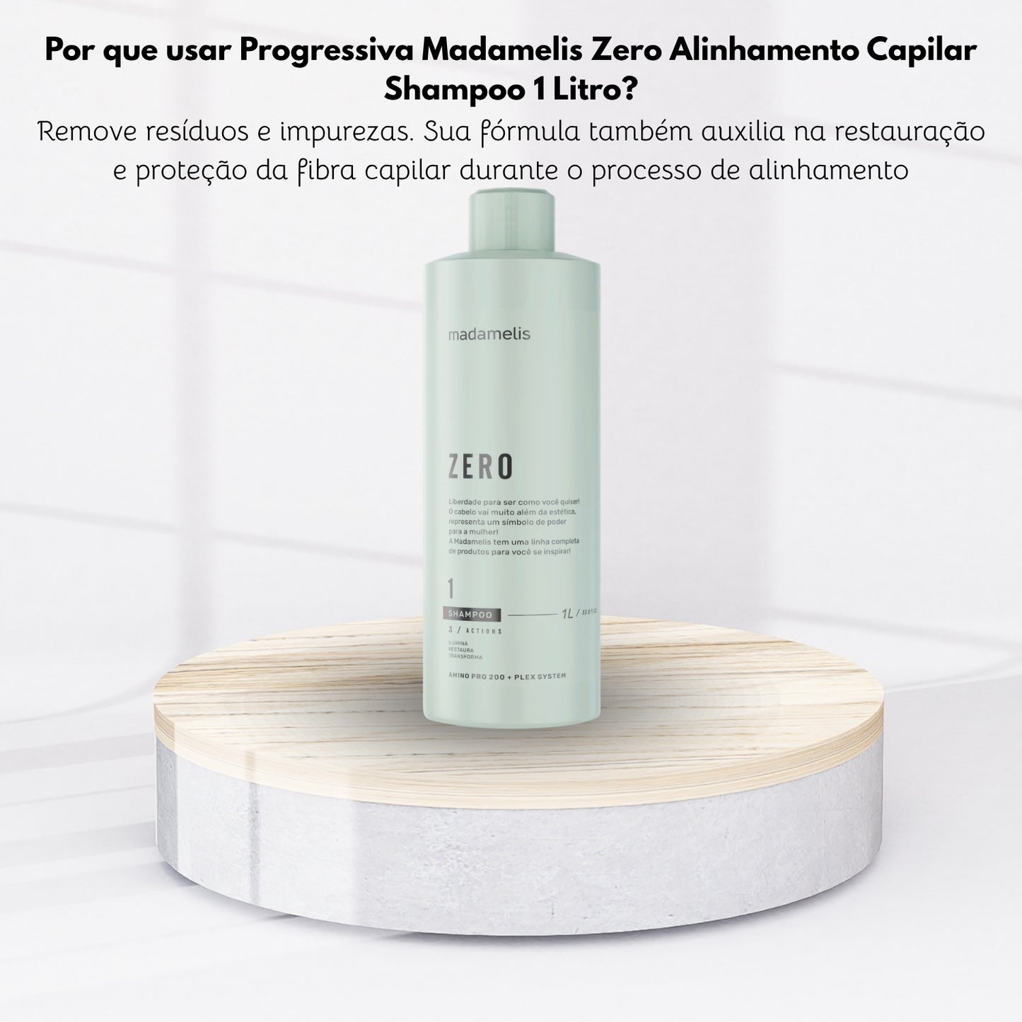 Progressiva Madamelis Zero Alinhamento Capilar Shampoo 1 Litro