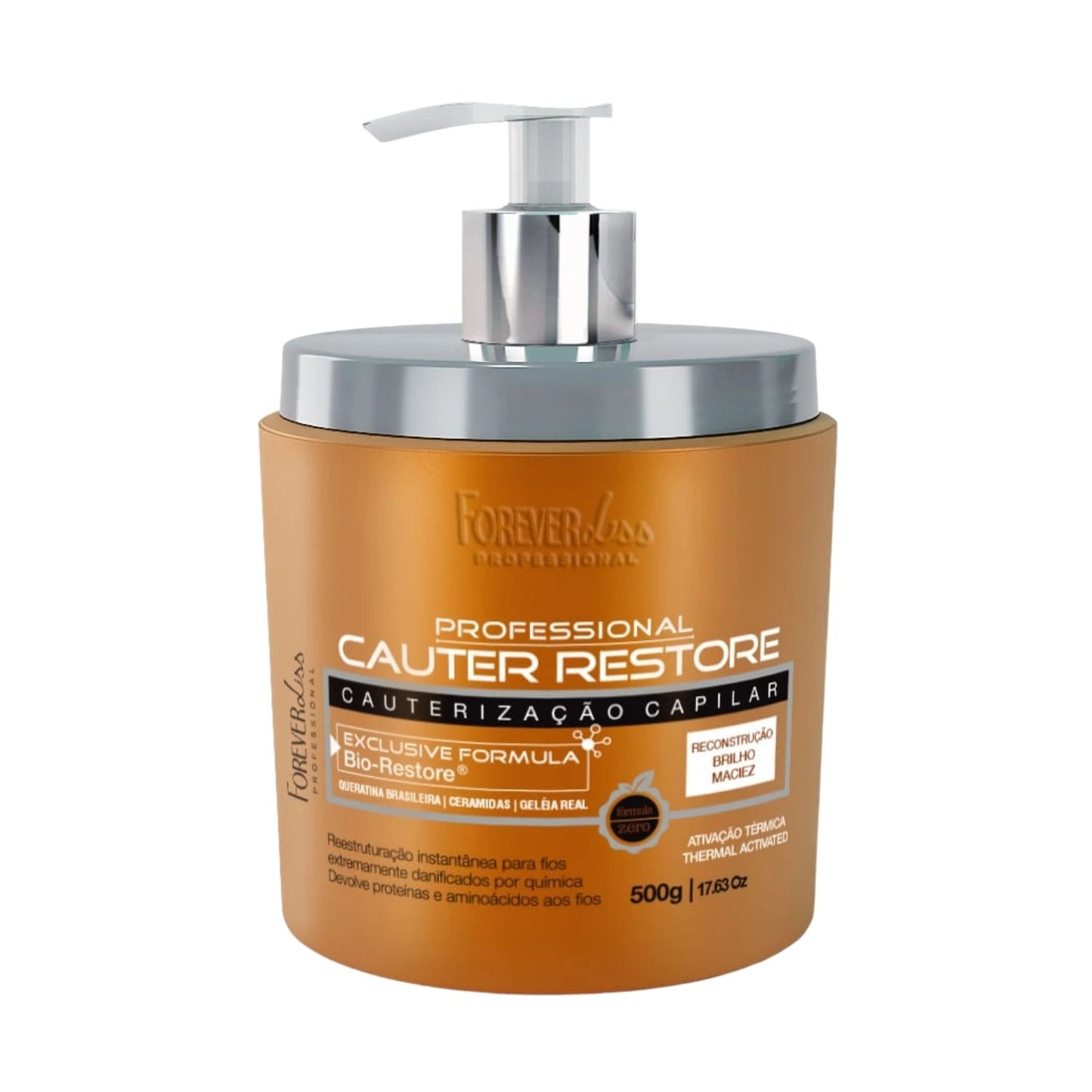 Máscara Forever Liss Cauter Restore Passo Único 500 g