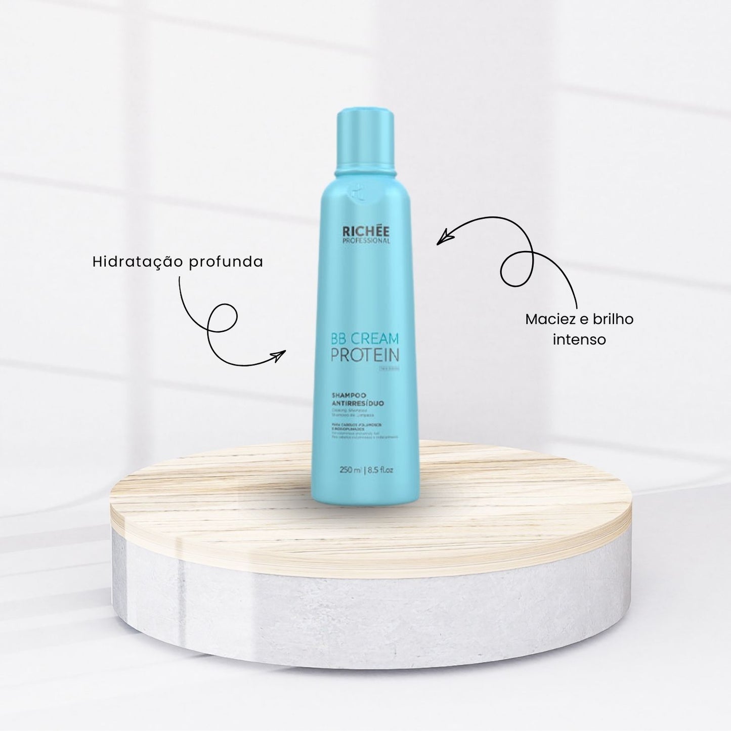 Shampoo Antirresíduo Richée BB Cream Protein 250 ml