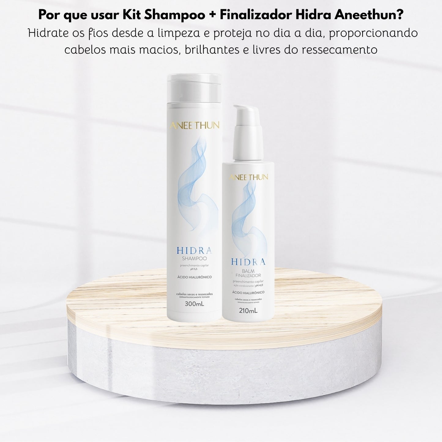 Kit Aneethun Hidra Shampoo 300 ml + Finalizador 210 ml