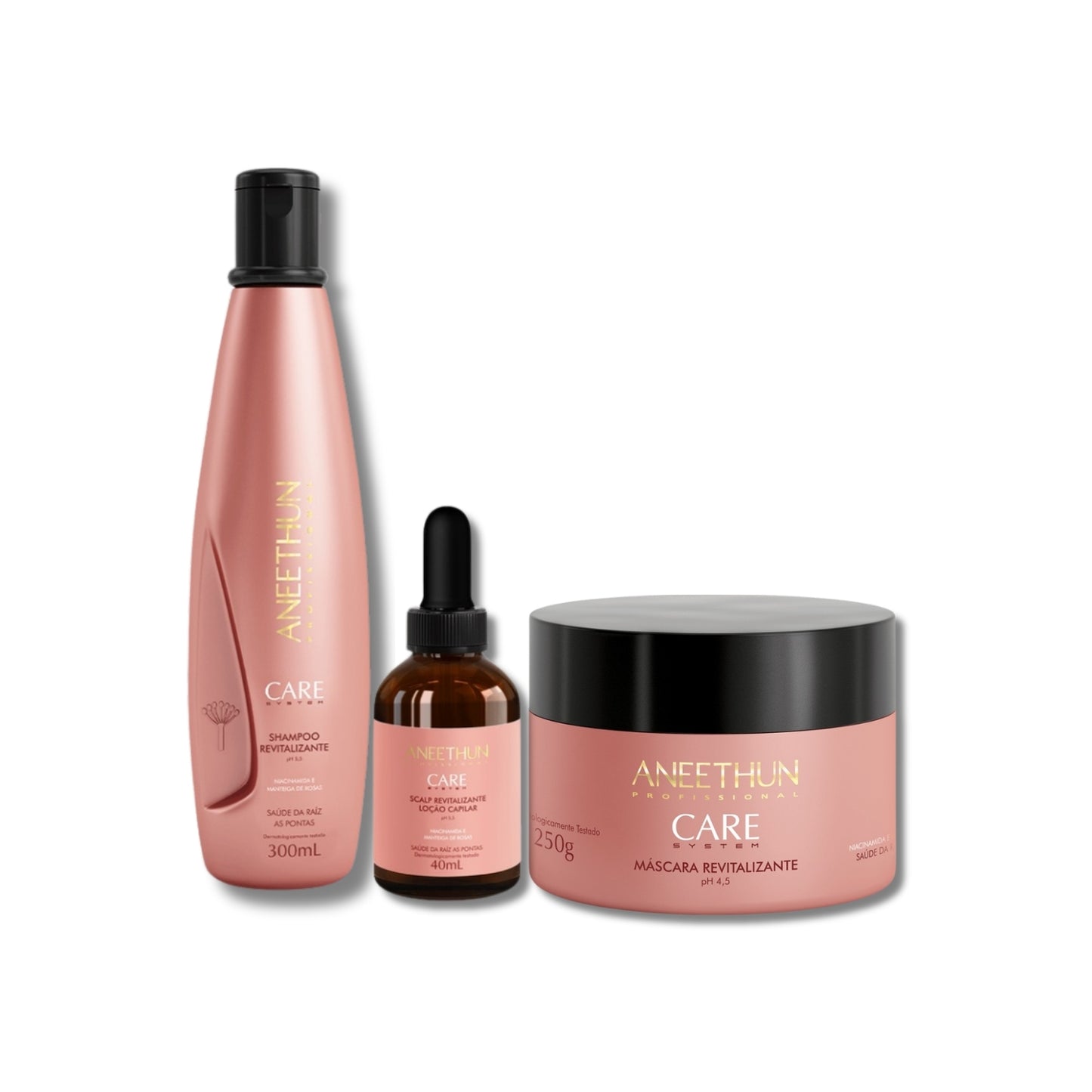 Kit Aneethun Care Shampoo 300m + Máscara 250 g + Scalp 40 ml