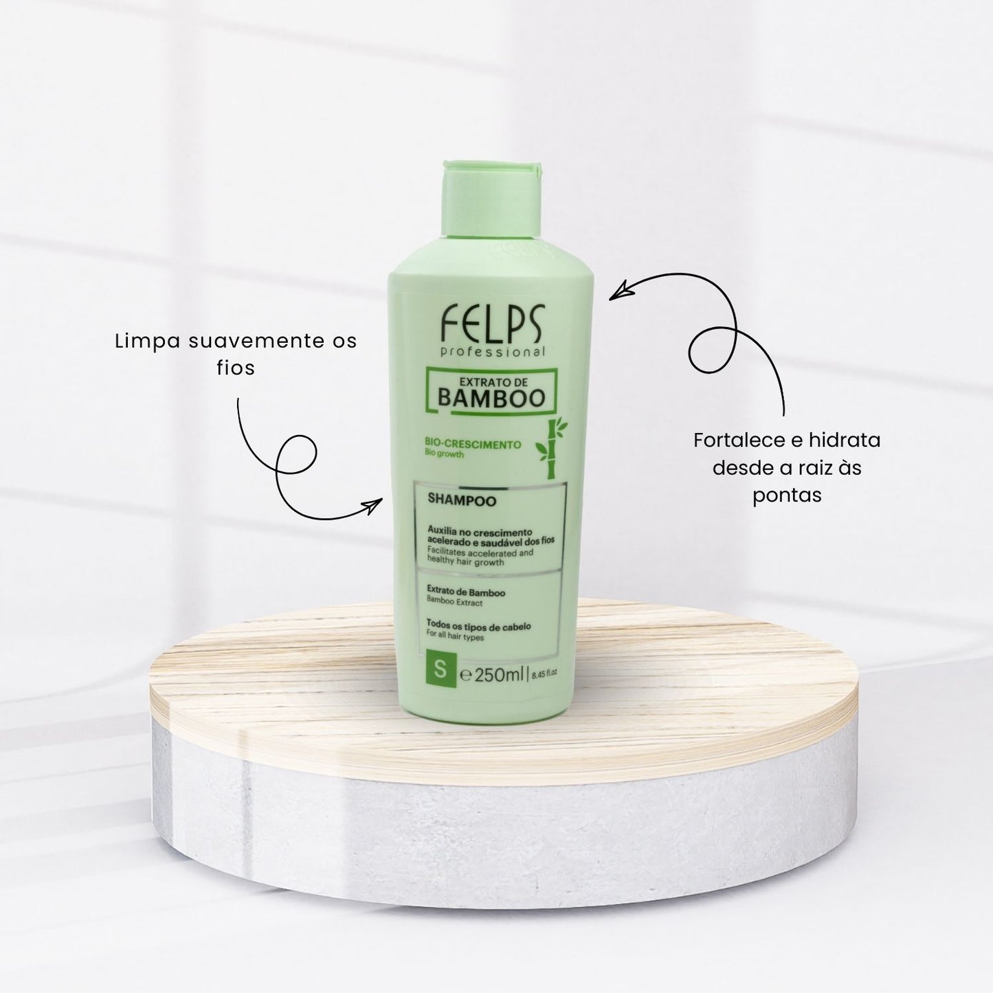 Shampoo Felps Extrato de Bamboo 250 ml
