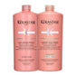 Kit Kerastase Chroma Absolu Shampoo Chroma Respect 1 Litro + Condicionador 1 Litro