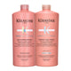 Kit Kerastase Chroma Absolu Shampoo Chroma Respect 1 Litro + Condicionador 1 Litro