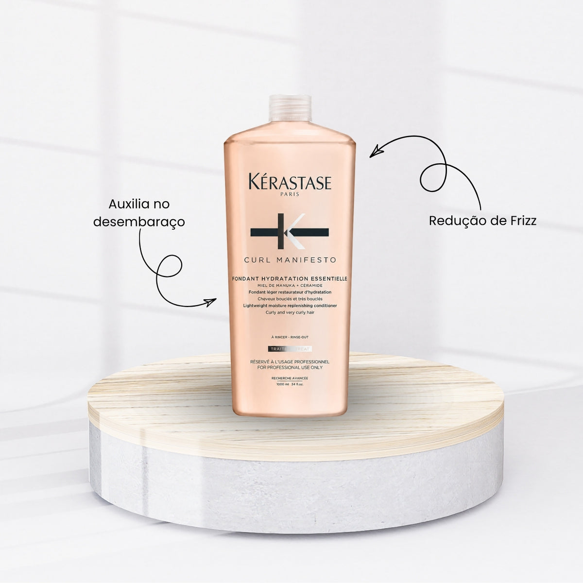 Kit Kérastase Curl Manifesto Shampoo 1 Litro + Condicionador 1 Litro