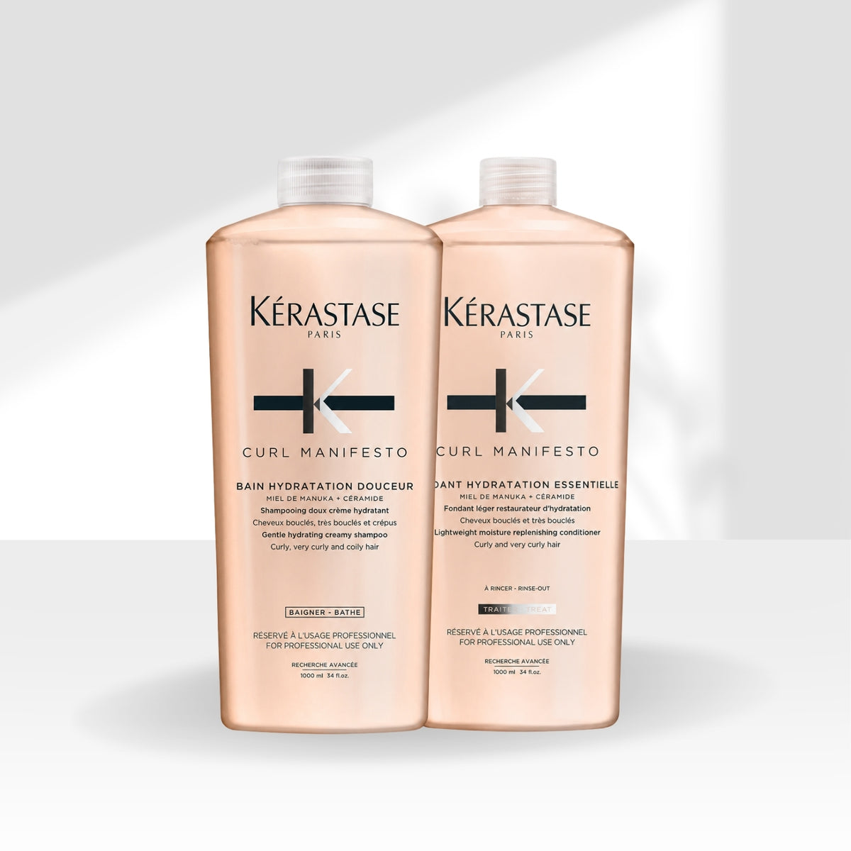 Kit Kérastase Curl Manifesto Shampoo 1 Litro + Condicionador 1 Litro