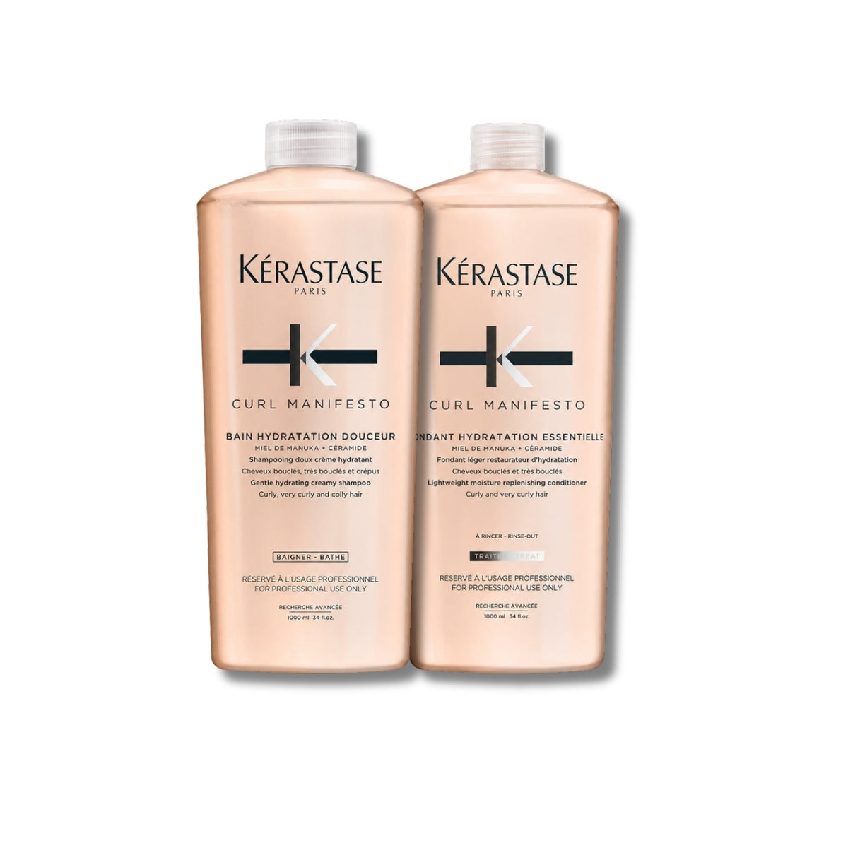 Kit Kérastase Curl Manifesto Shampoo 1 Litro + Condicionador 1 Litro