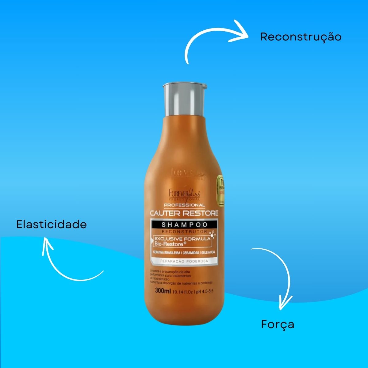 Shampoo Forever Liss Cauter Restore 300 ml