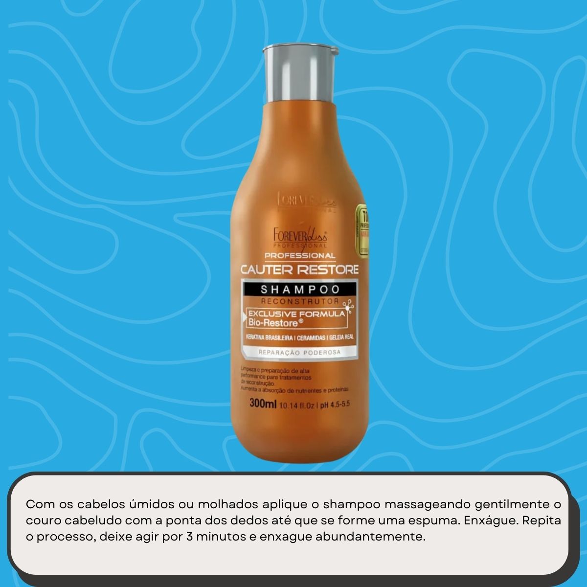 Shampoo Forever Liss Cauter Restore 300 ml