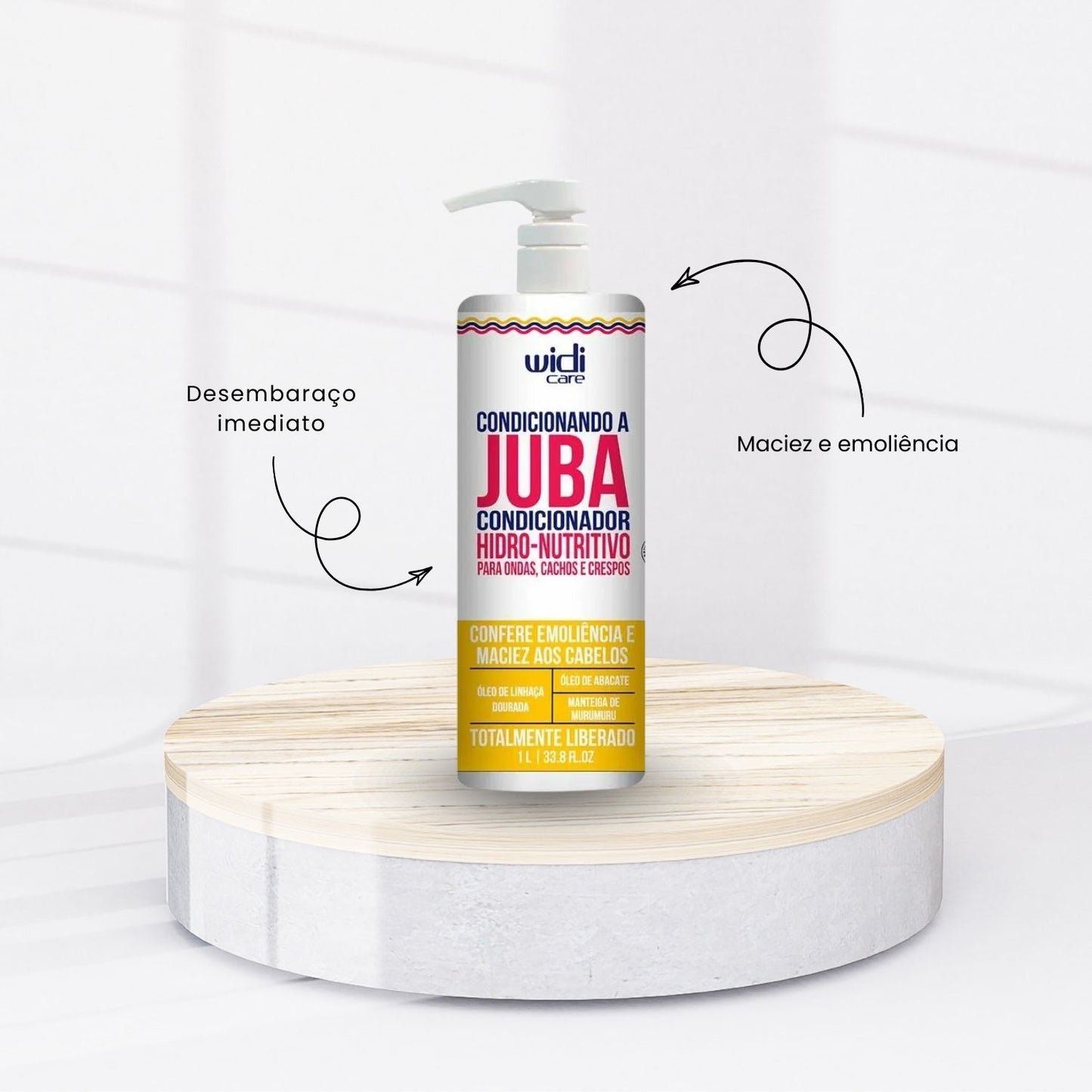 Kit Widi Care Juba Reconstrução Salão 3 Produtos