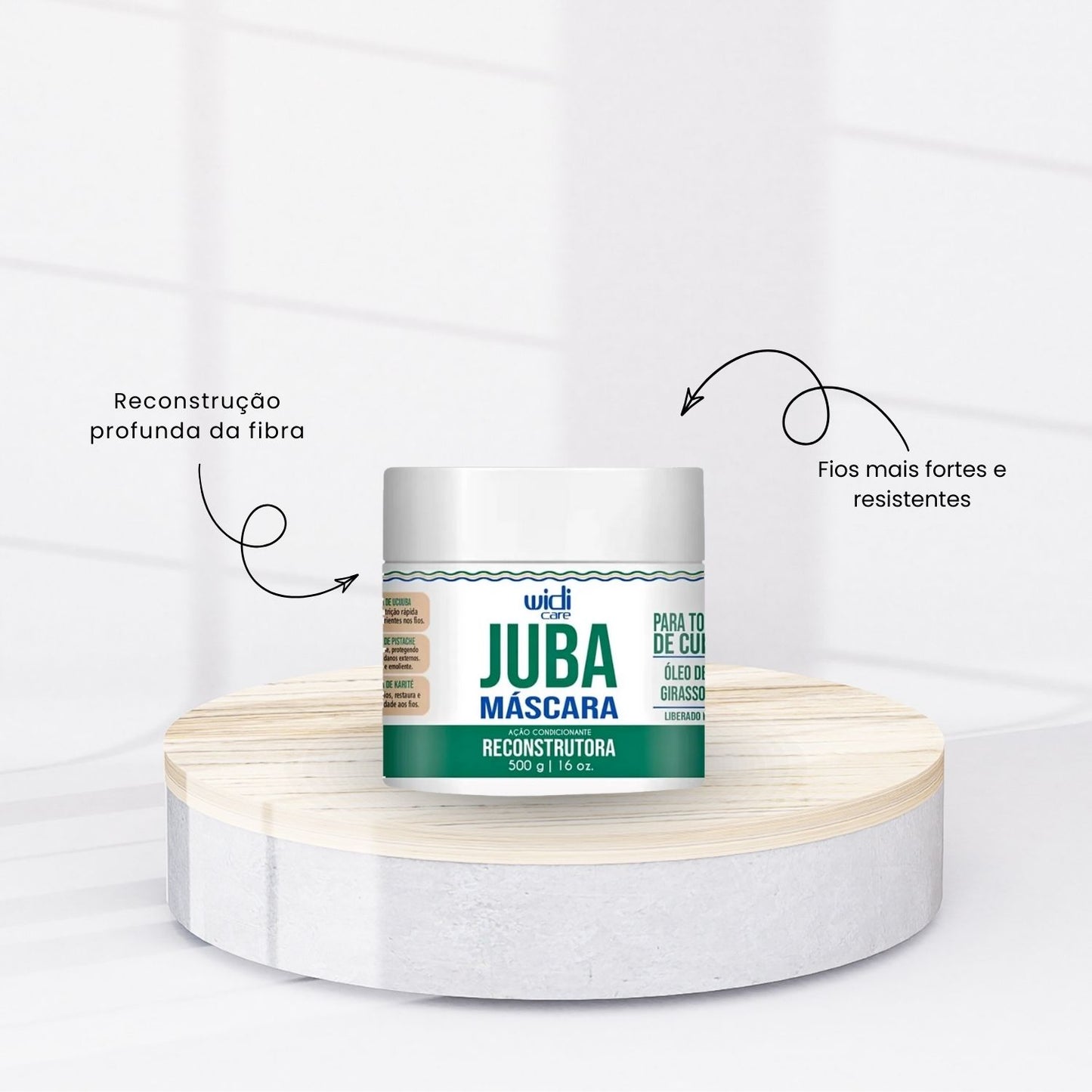 Kit Widi Care Juba Reconstrução Salão 3 Produtos