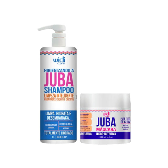 Kit Widi Care Juba Shampoo 1 Litro e Máscara Hidro Nutritiva 500 g