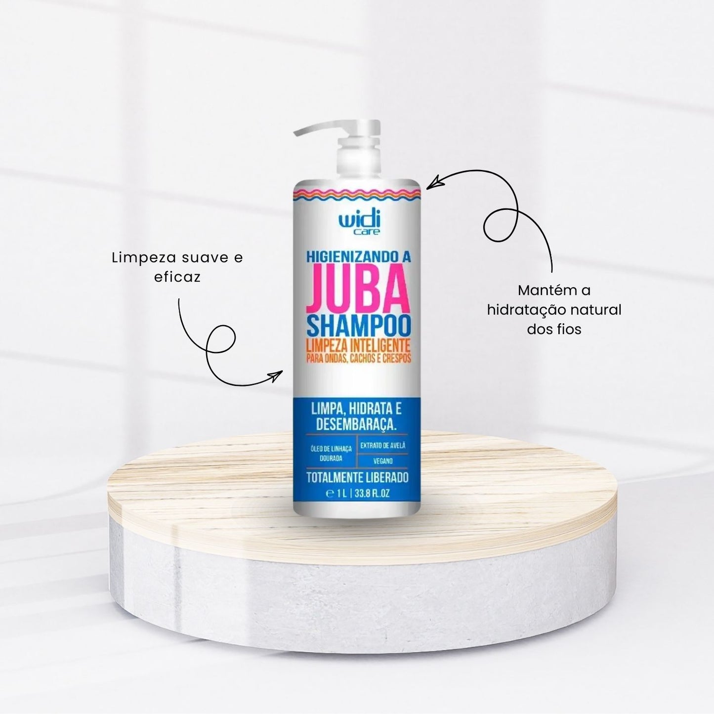 Kit Widi Care Higienizando A Juba 3 Shampoo 1 Litro