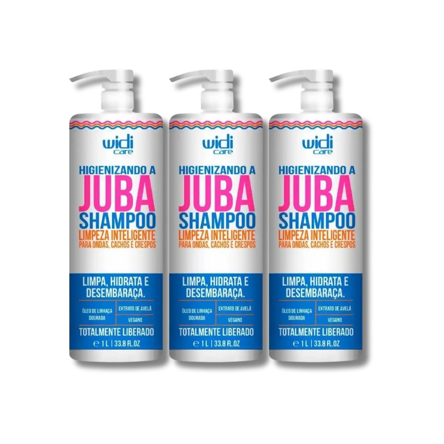 Kit Widi Care Higienizando A Juba 3 Shampoo 1 Litro