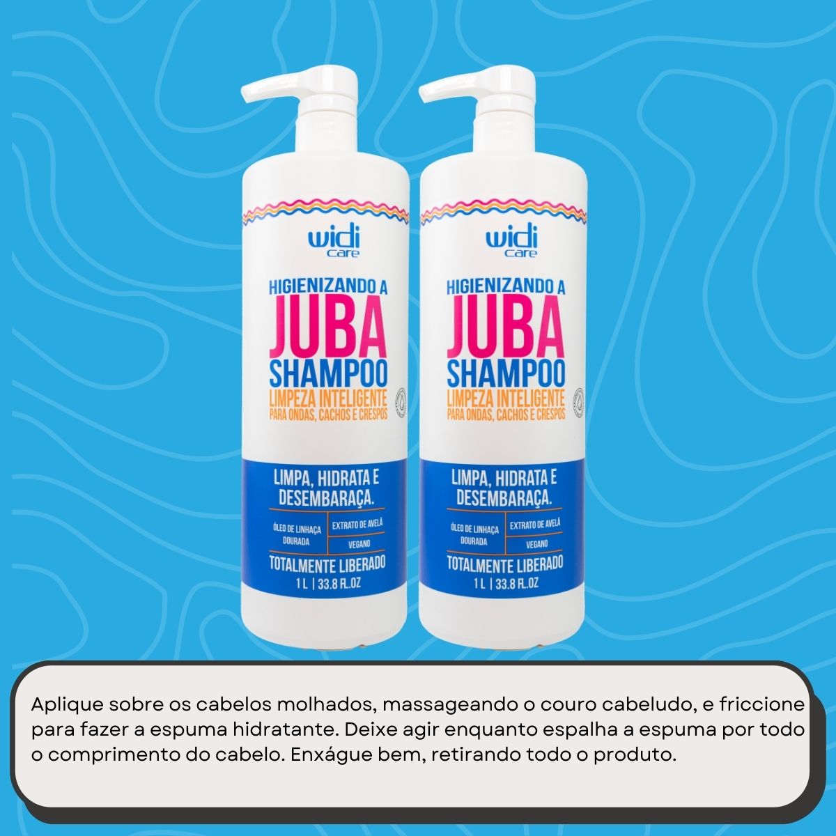 Kit Widi Care Higienizando A Juba 2 Shampoo 1 Litro