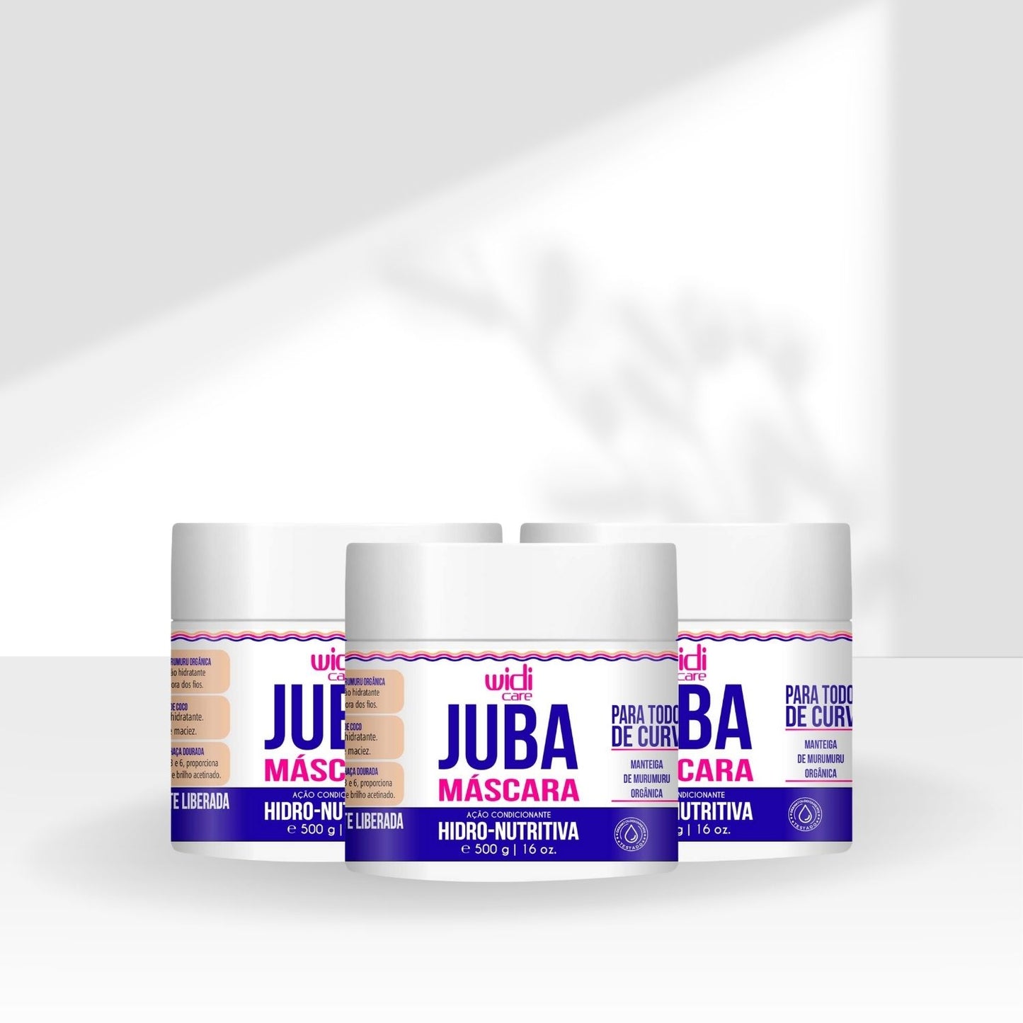 Kit Widi Care Juba Hidro-Nutritiva 3 Máscaras 500 g