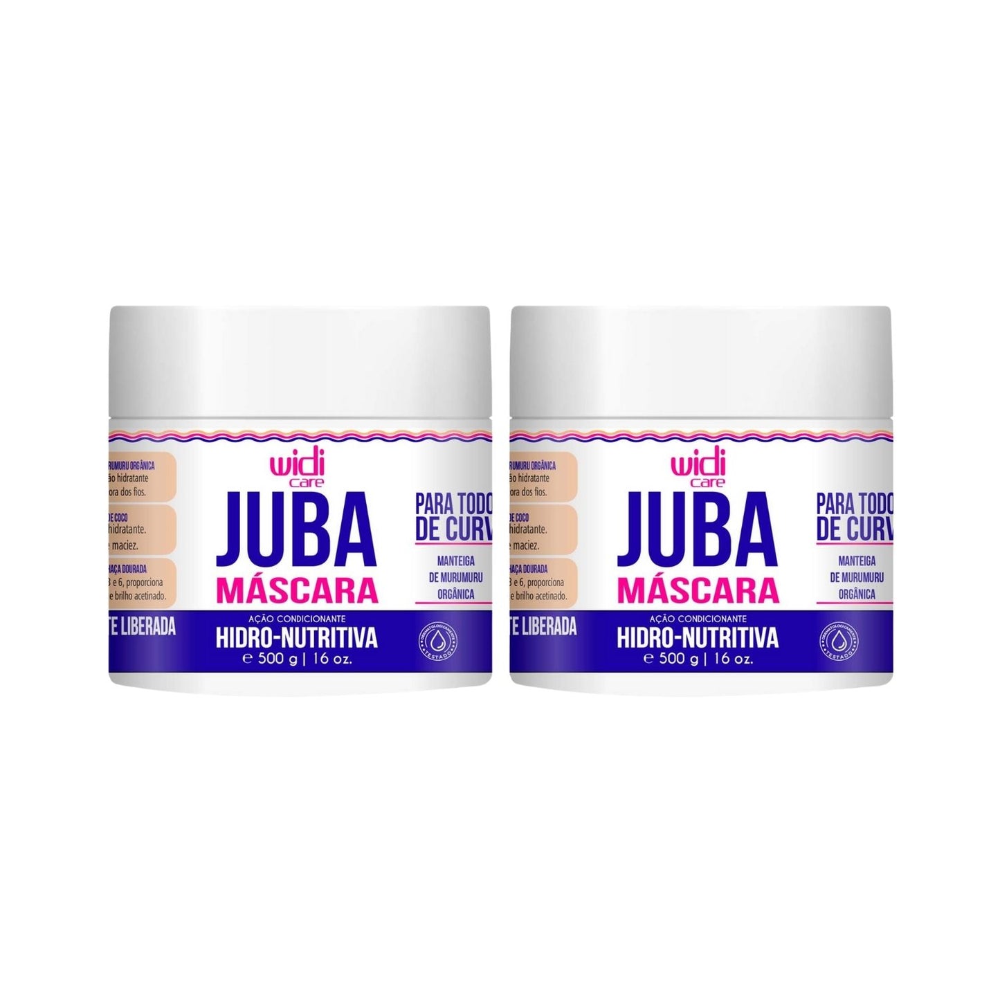 Kit Widi Care Juba Hidro Nutritiva 2 Máscaras 500 g