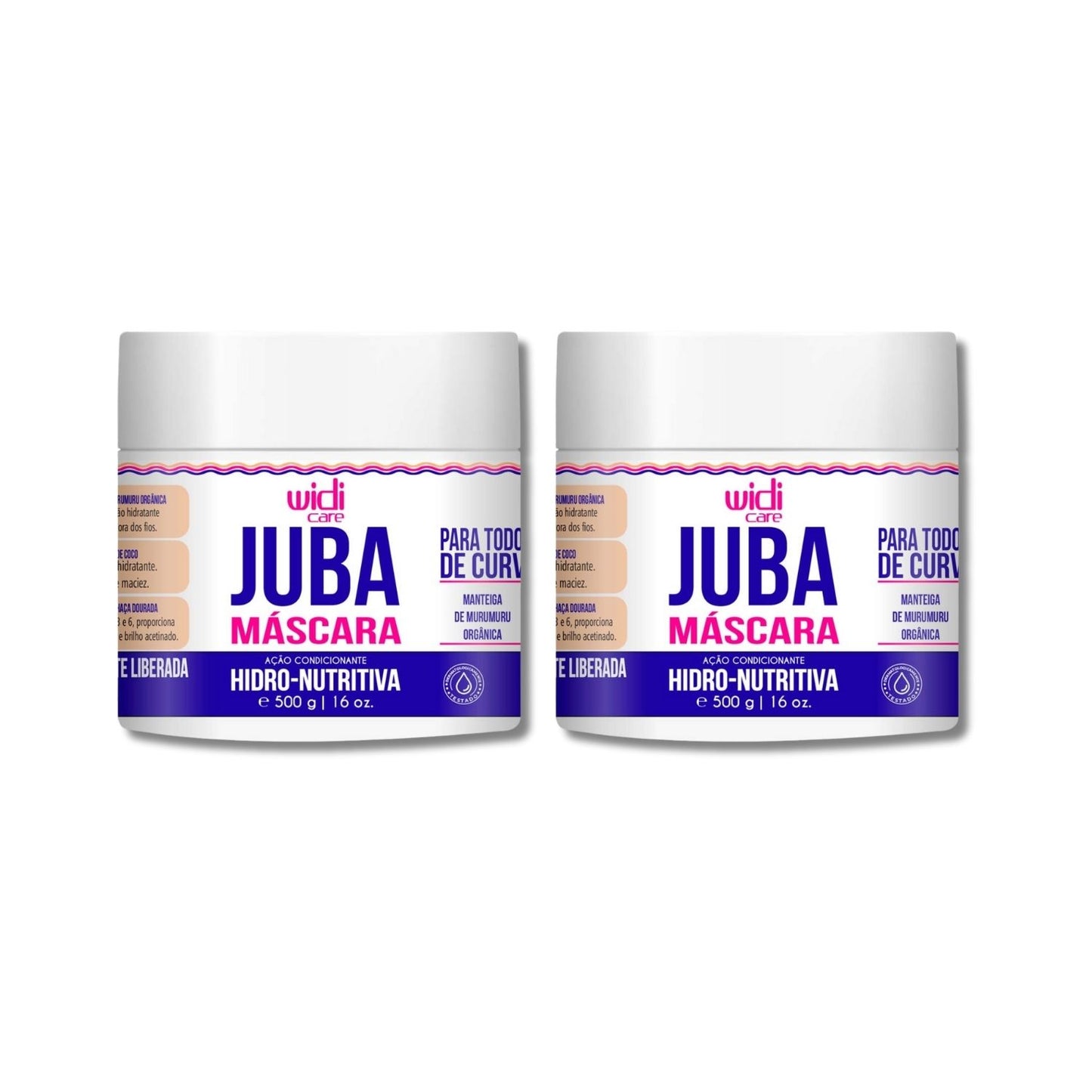 Kit Widi Care Juba Hidro Nutritiva 2 Máscaras 500 g