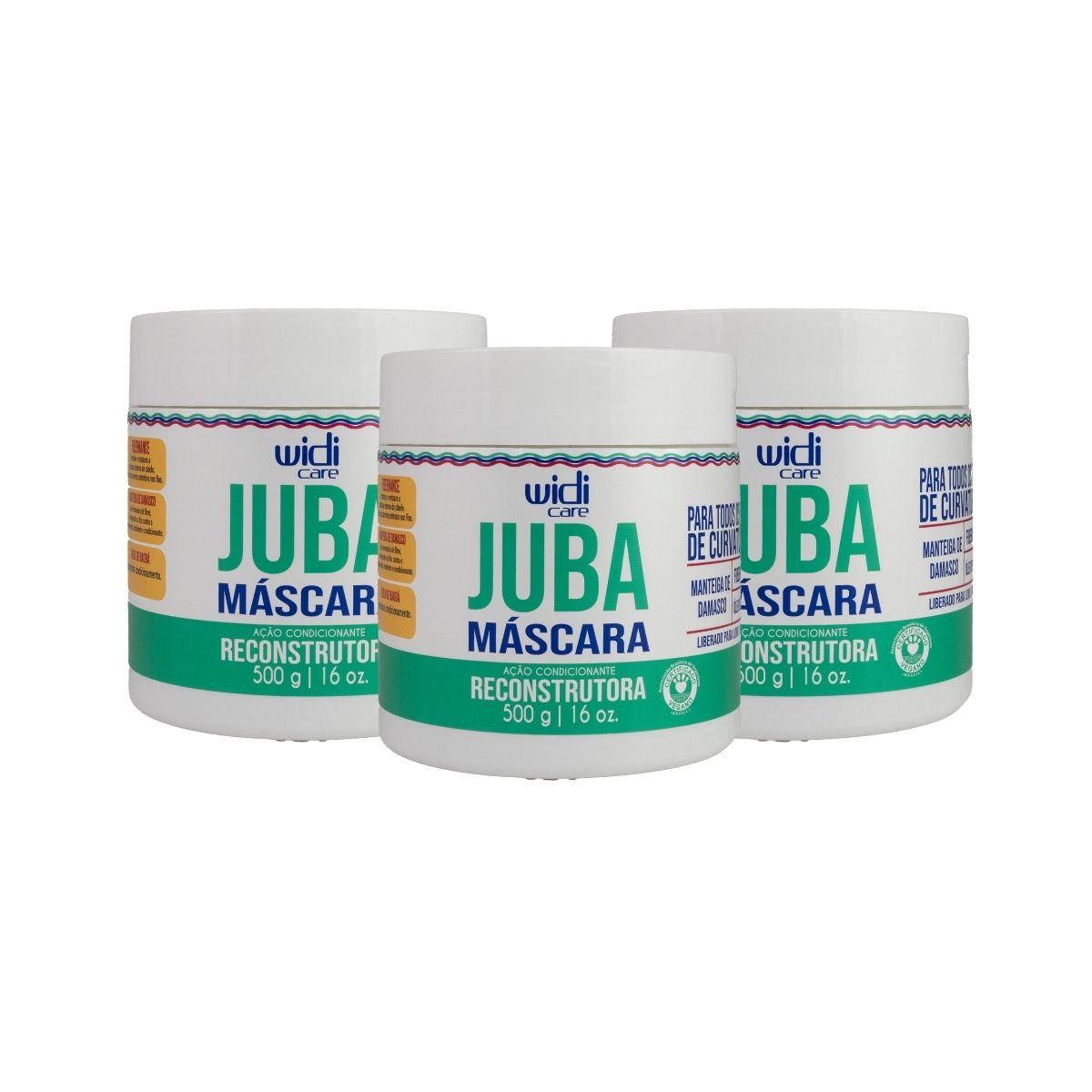 Kit Widi Care Juba Reconstrutura 3 Máscaras 500 g