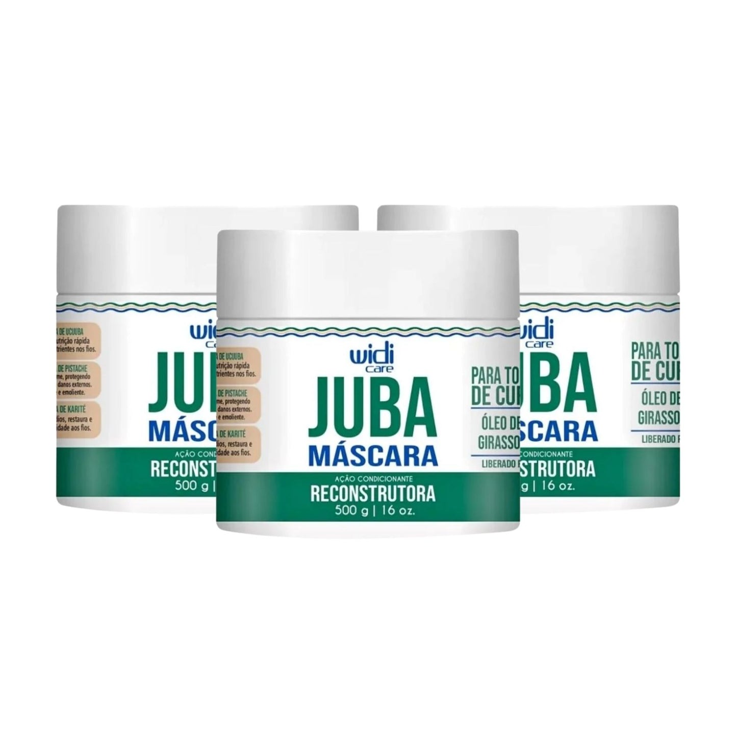 Kit Widi Care Juba Reconstrutura 3 Máscaras 500 g