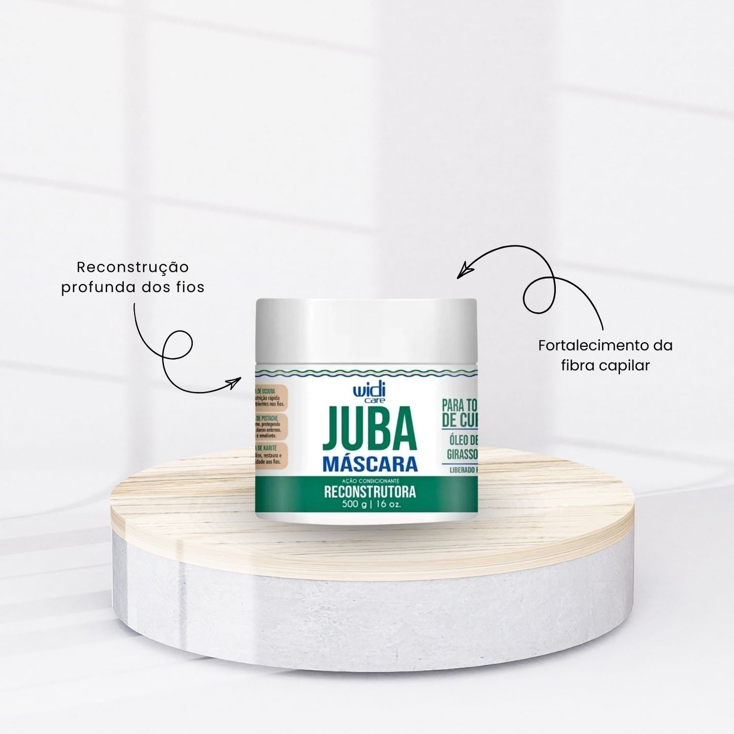 Kit Widi Care Juba Reconstrutura 3 Máscaras 500 g