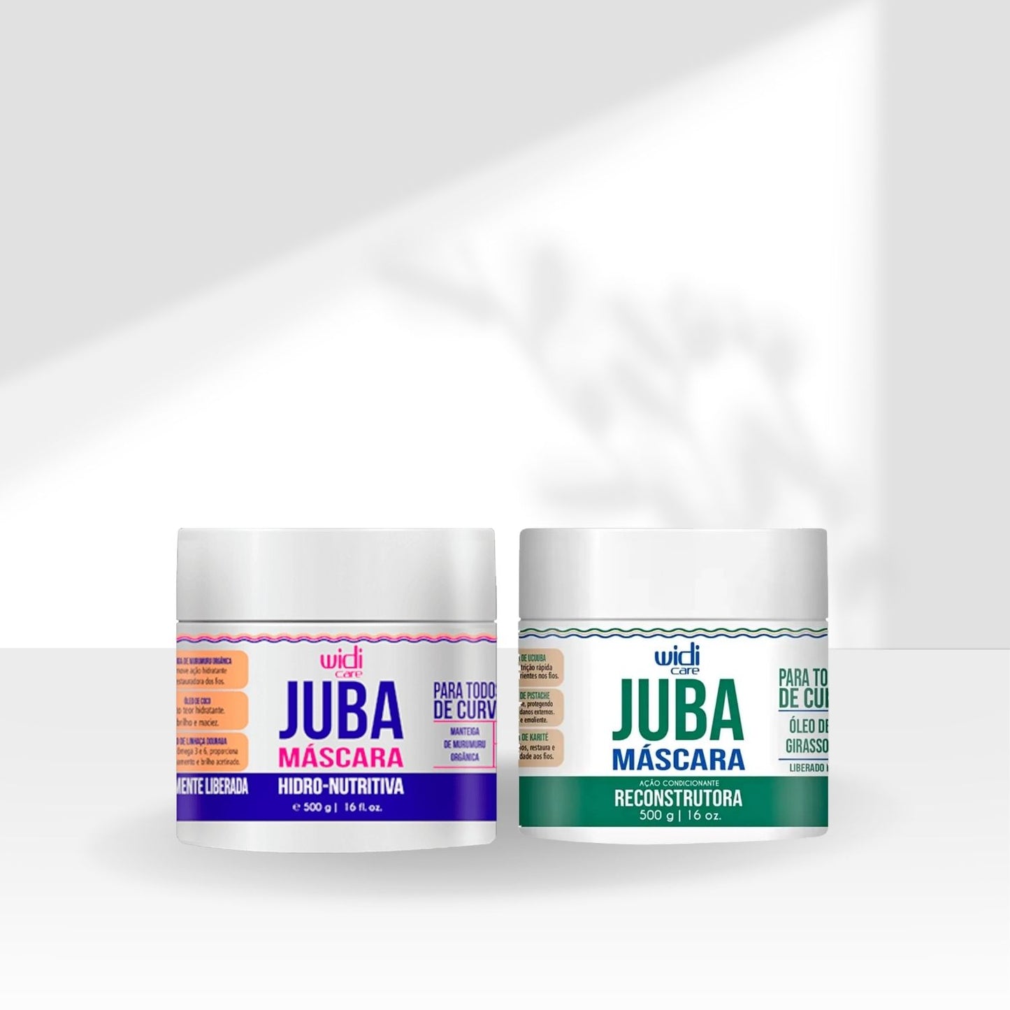 Kit Widi Care Juba Reconstrutura e Nutritiva 2 Máscaras 500 g