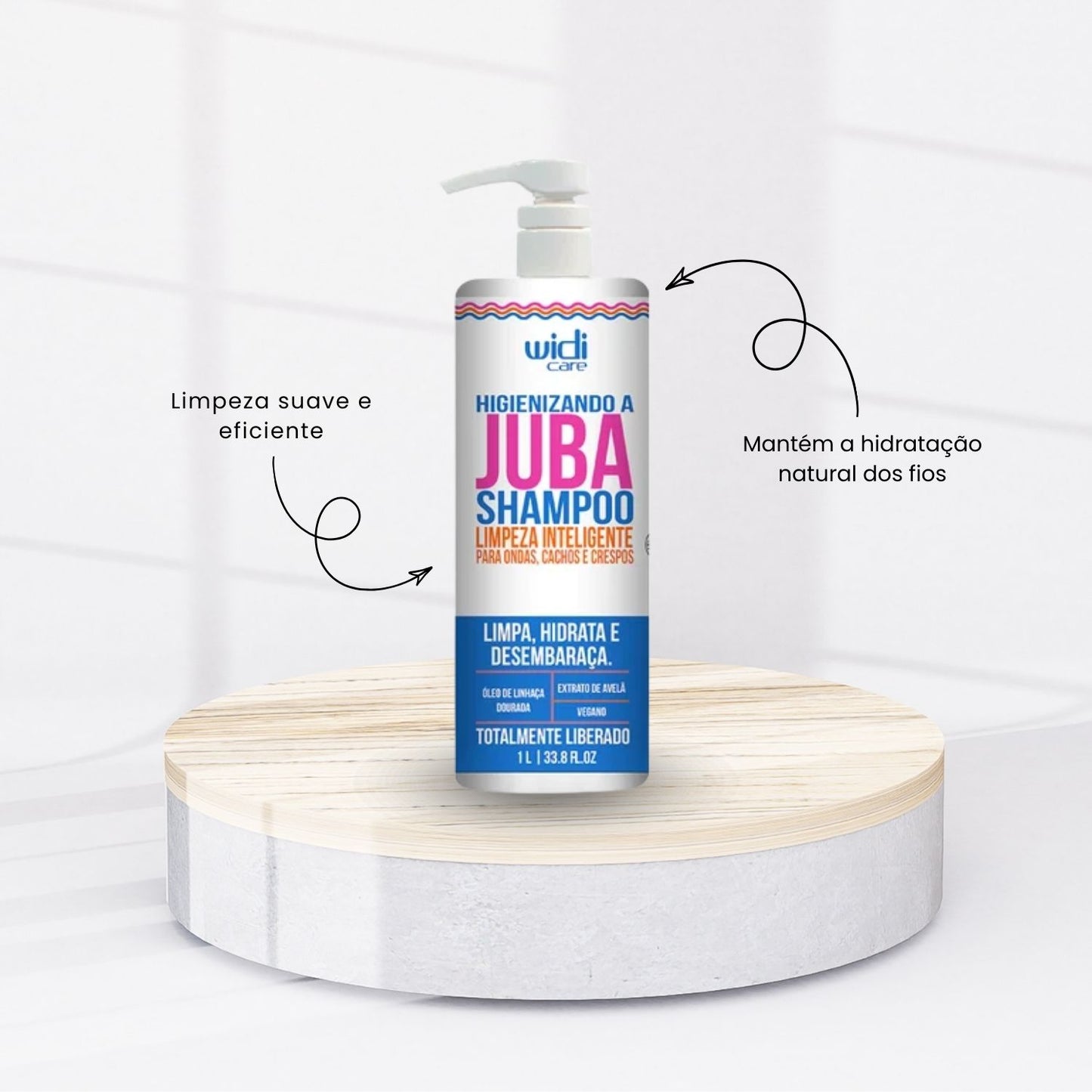 kit Widi Care Juba Encrespando Salão 3 produtos