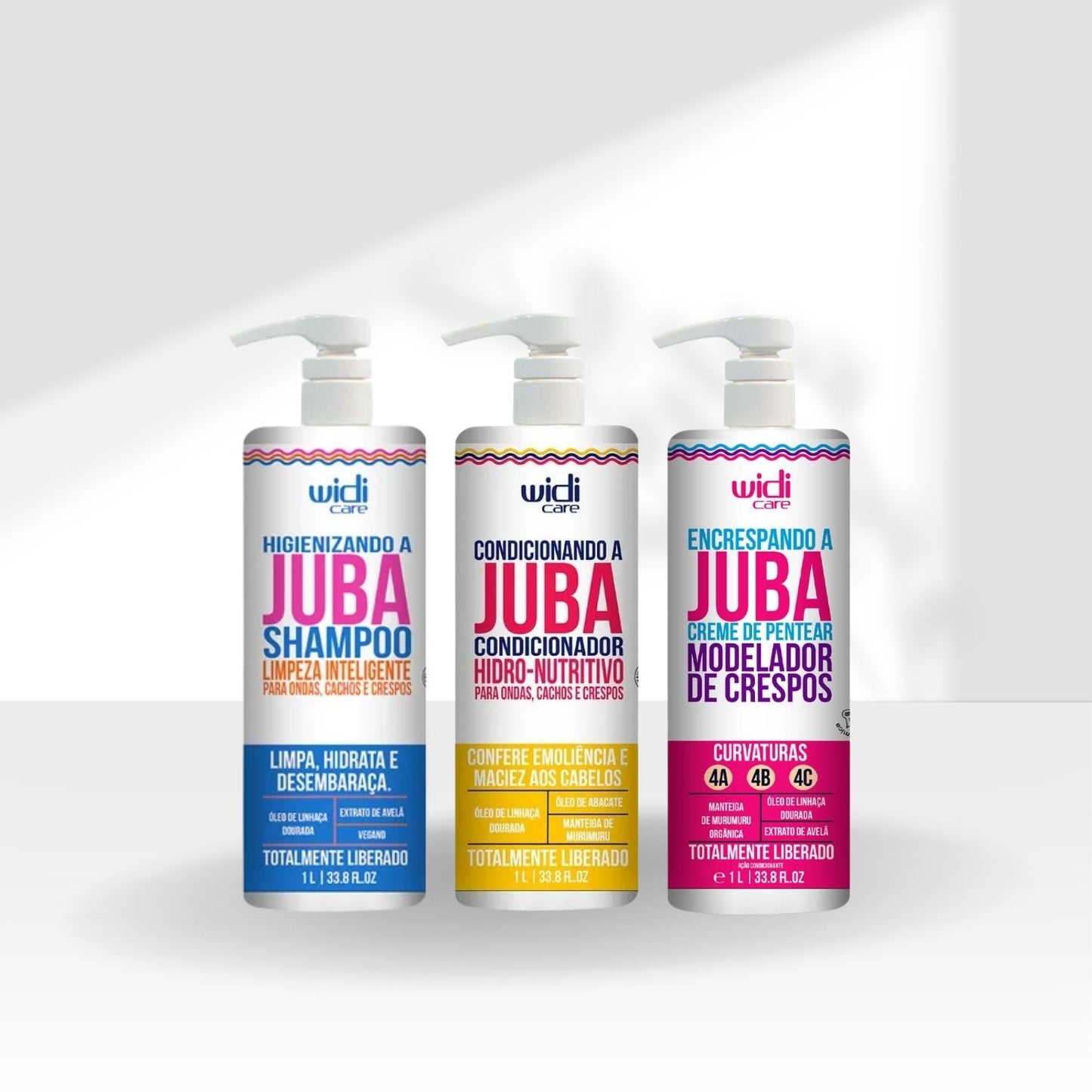 kit Widi Care Juba Encrespando Salão 3 produtos