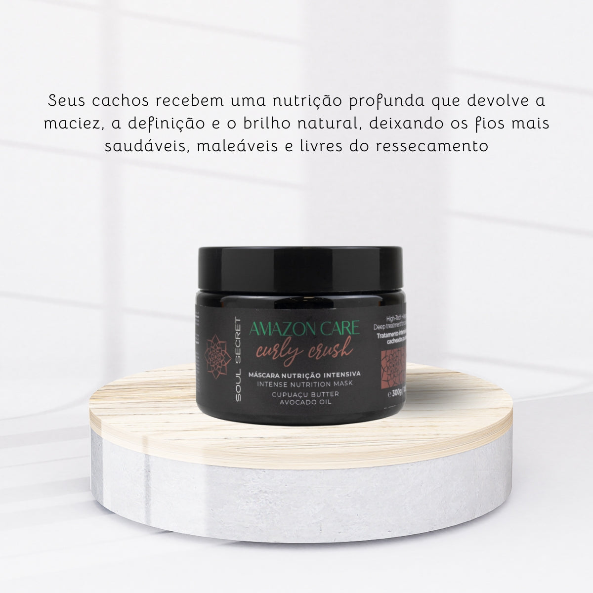 Máscara Soul Secret Amazon Care Curly Crush 300 g