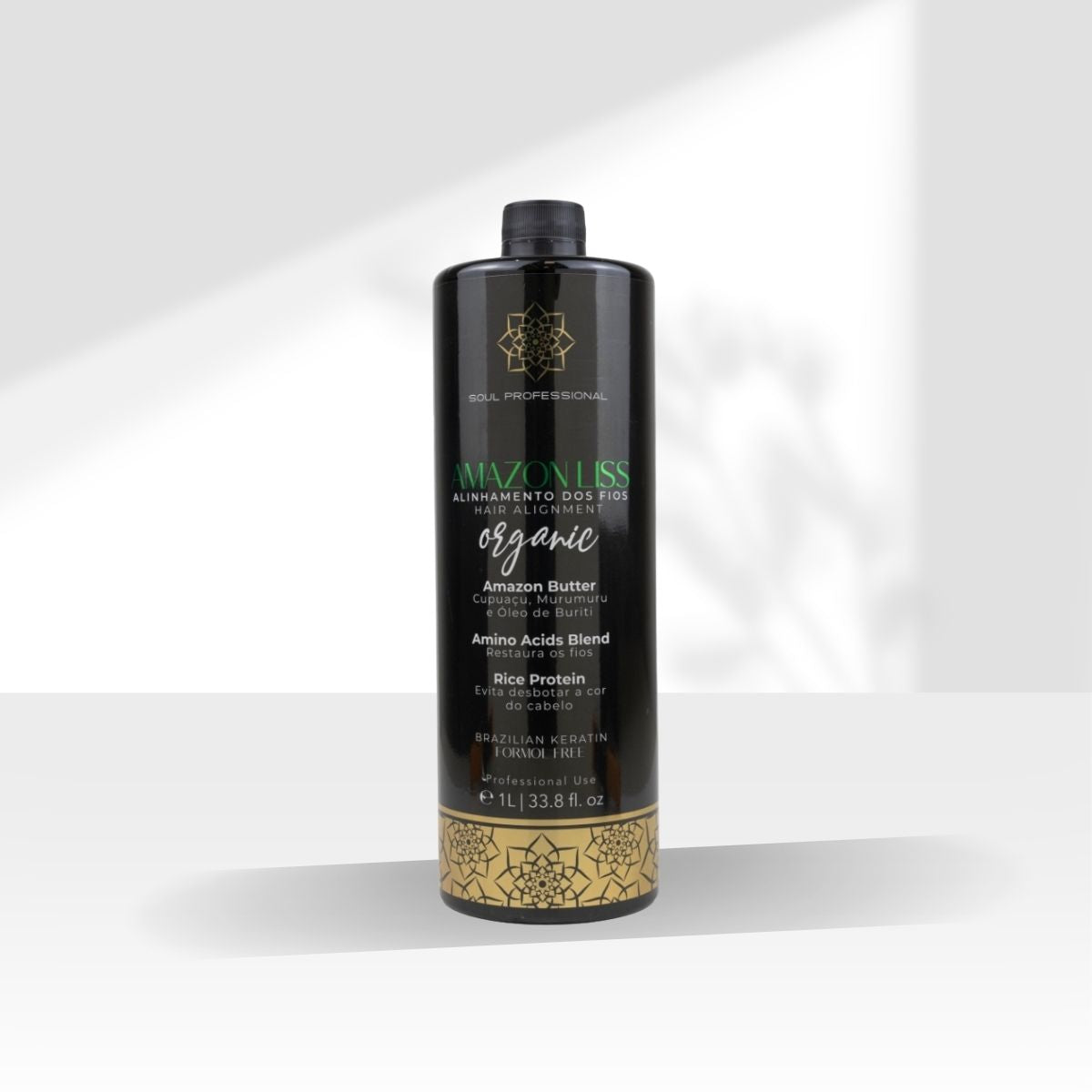 Progressiva Soul Amazon Liss Organic Alinhamento dos Fios 1 Litro