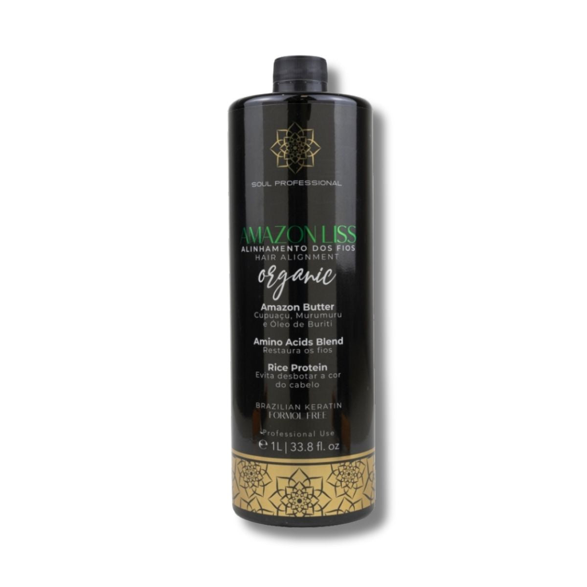 Progressiva Soul Amazon Liss Organic Alinhamento dos Fios 1 Litro