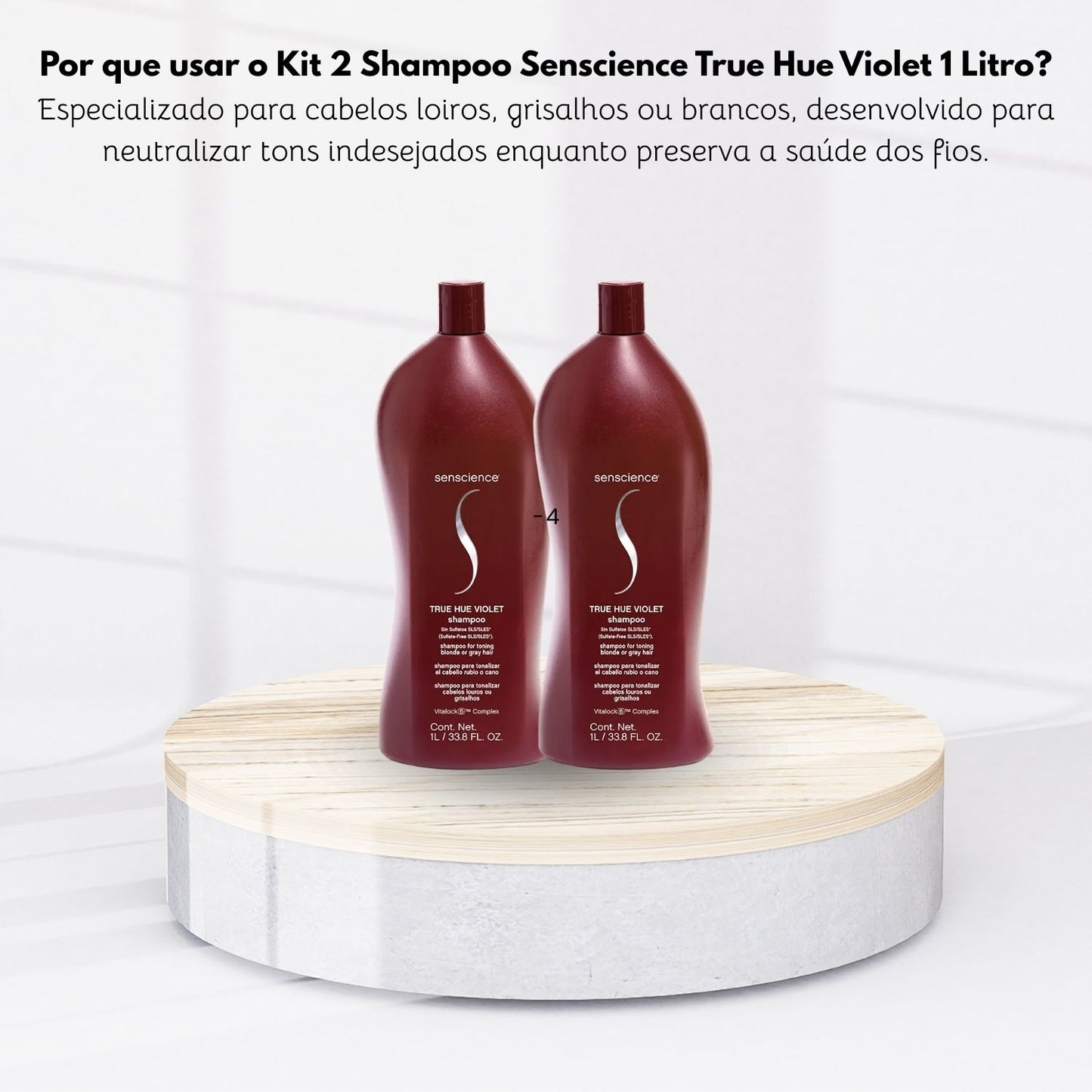 kit Senscience True Hue Violet 2 Shampoo 1 Litro