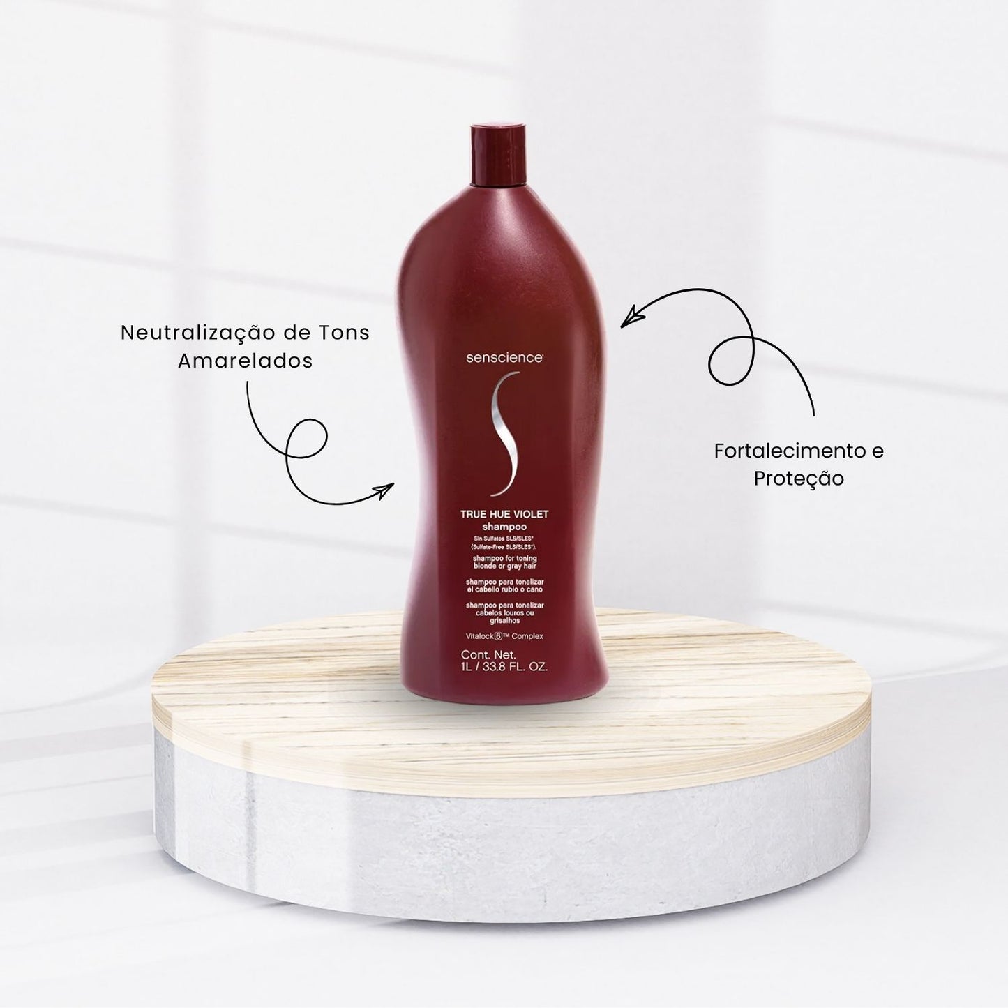 kit Senscience True Hue Violet 3 Shampoo 1 Litro