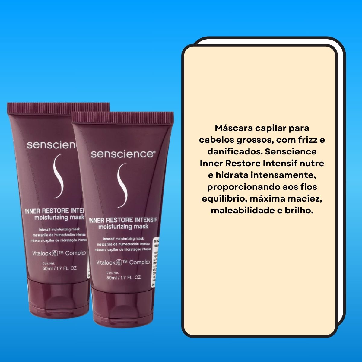 Kit Senscience Inner Restore Moisturizing 2 Mask 50 ml