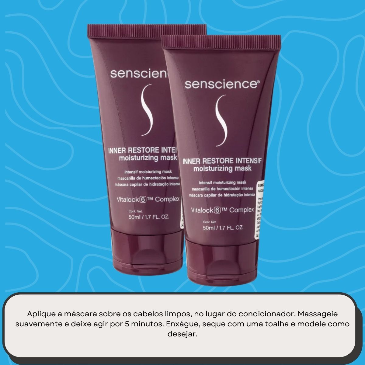 Kit Senscience Inner Restore Moisturizing 2 Mask 50 ml