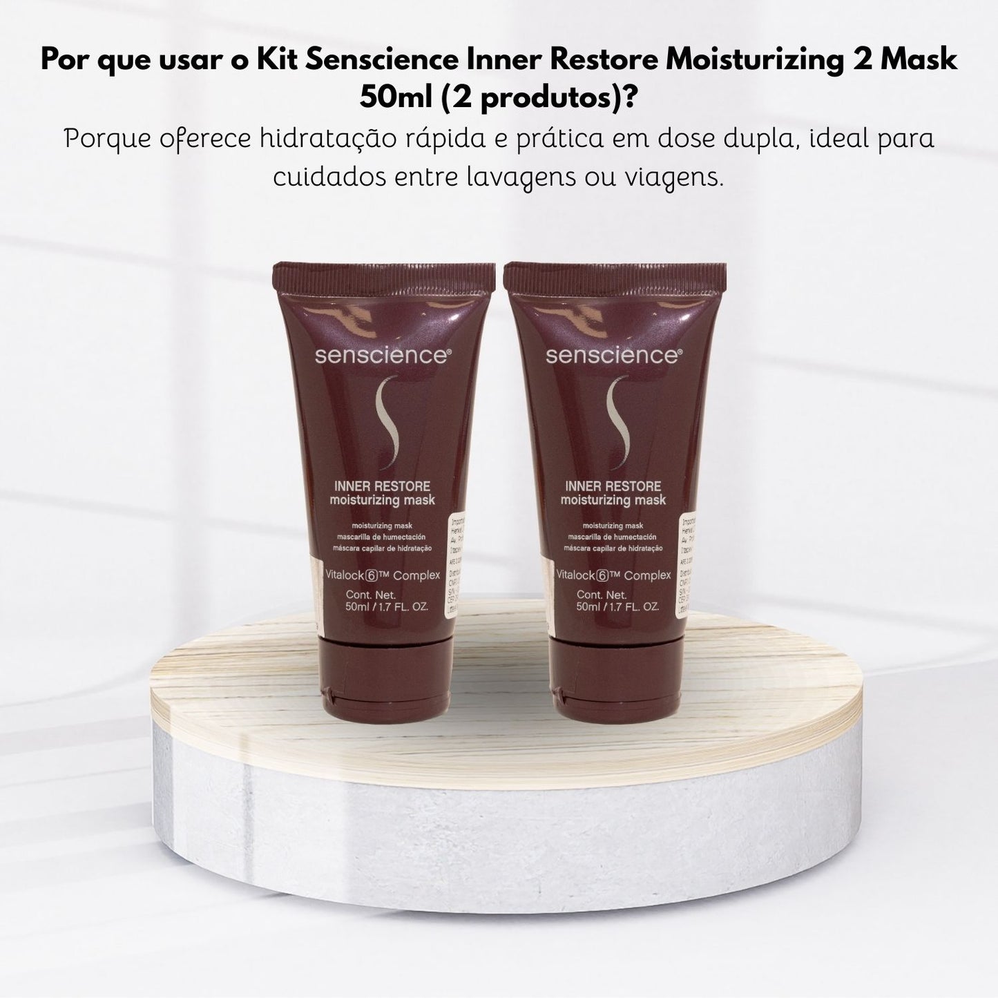 Kit Senscience Inner Restore Moisturizing 2 Mask 50 ml