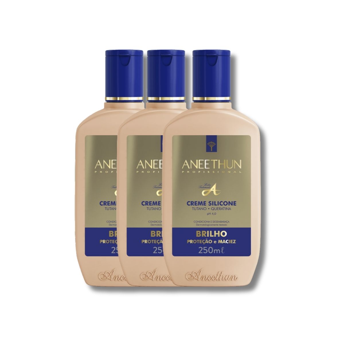 Kit Aneethun Linha A 3 Creme de Silicone 250 ml