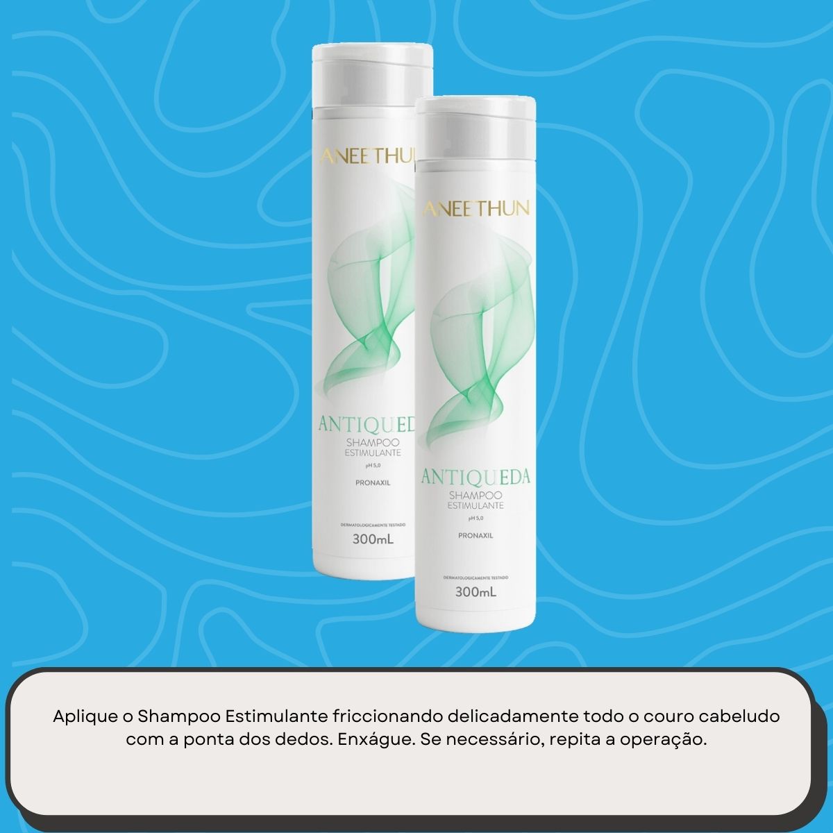 Kit Aneethun Antiqueda 2 Shampoo Estimulante 300 ml