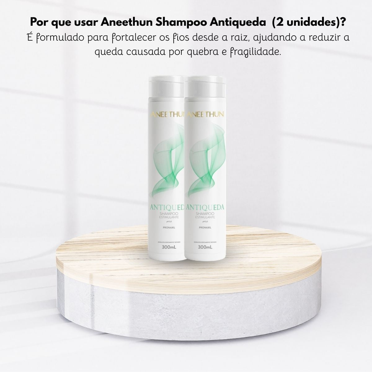 Kit Aneethun Antiqueda 2 Shampoo Estimulante 300 ml