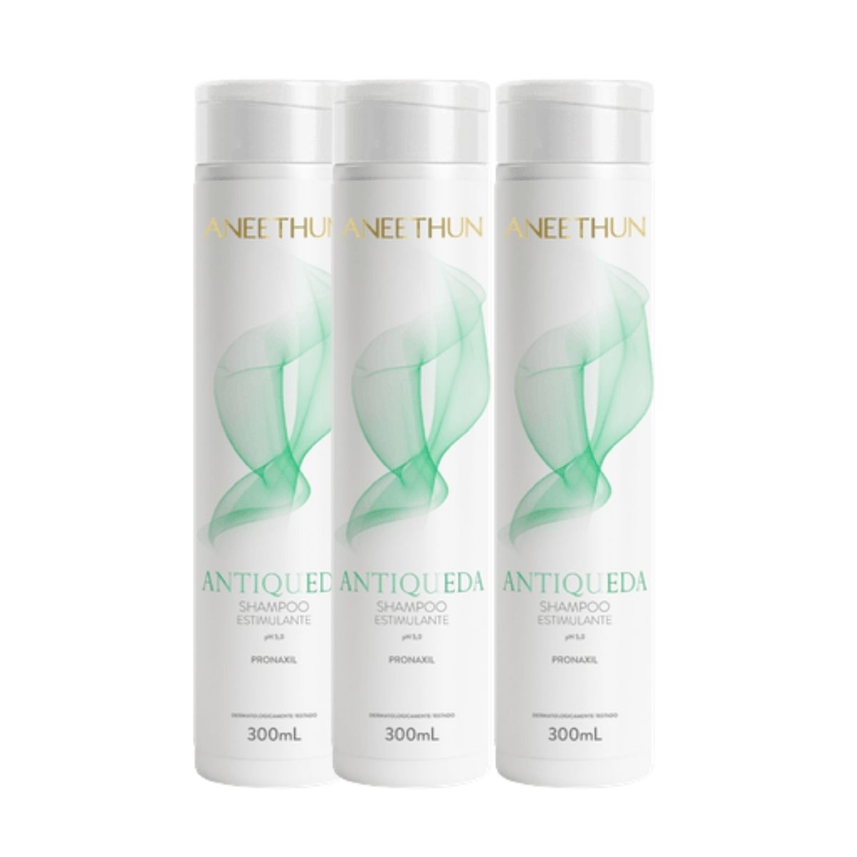 Kit Aneethun Antiqueda 3 Shampoo Estimulante 300 ml