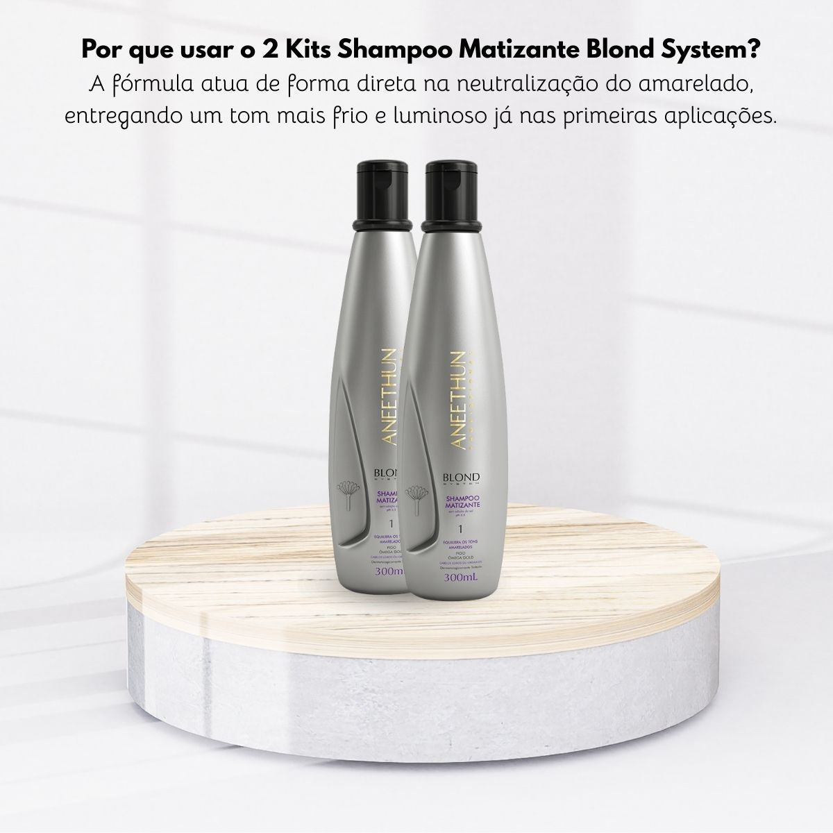 Kit Aneethun Blond System 2 Shampoo Matizador 300 ml