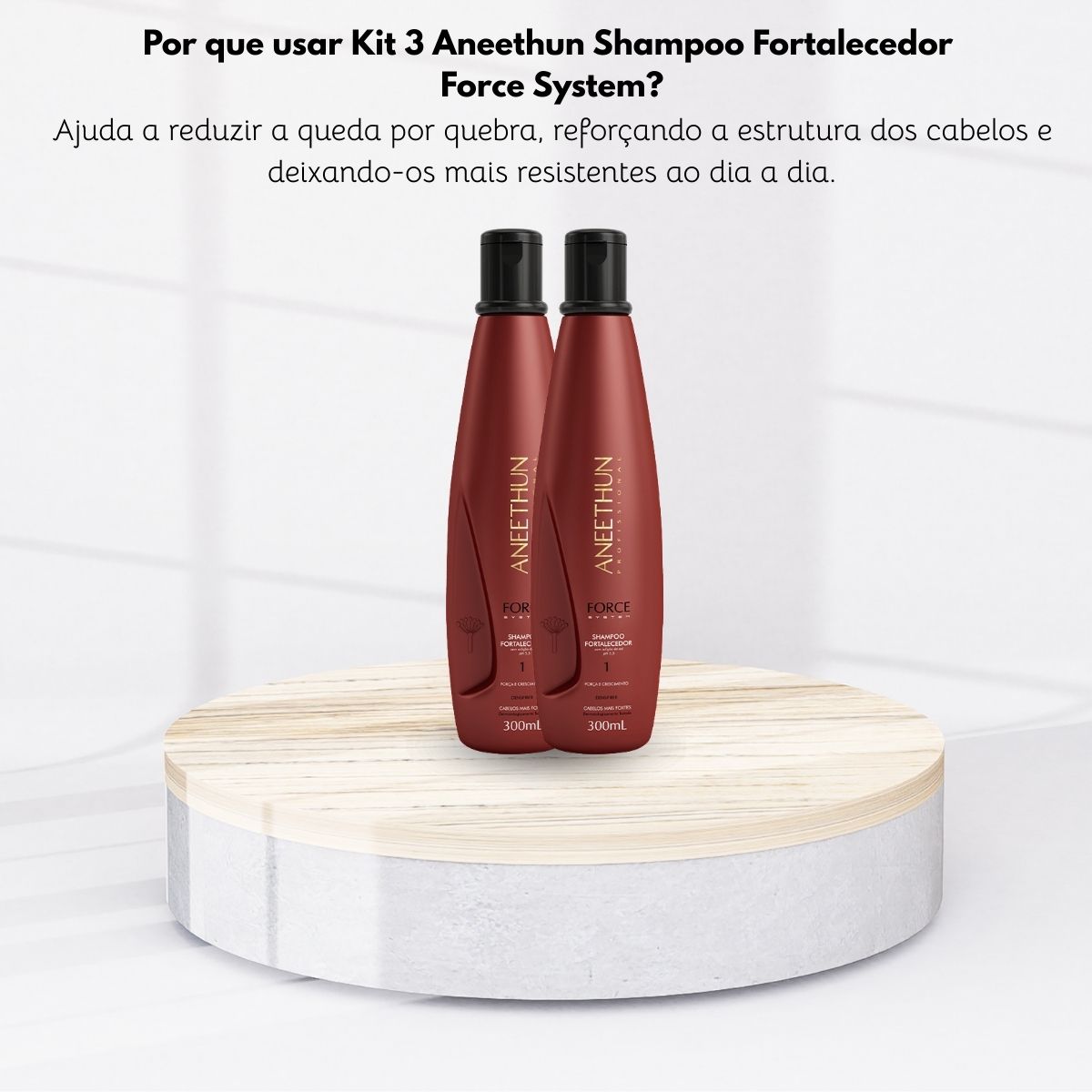 Kit Aneethun Force 2 Shampoo Fortalecedor 300 ml