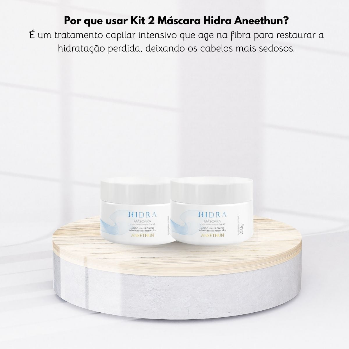 Kit Aneethun Hidra Acido Hialurônico 2 Máscara 250 g