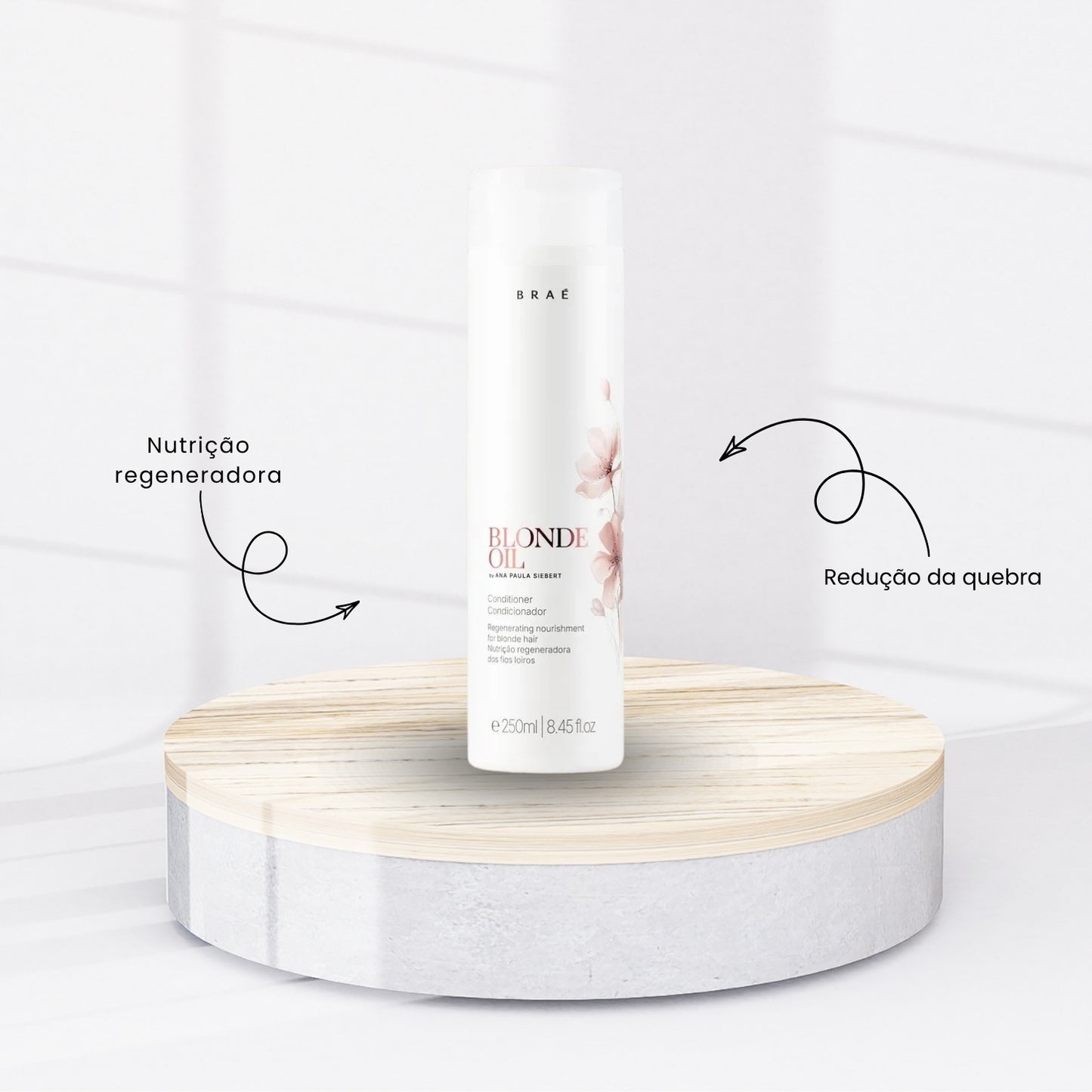 Condicionador Braé Blonde Oil Nutrição Cabelo Loiro 250 ml