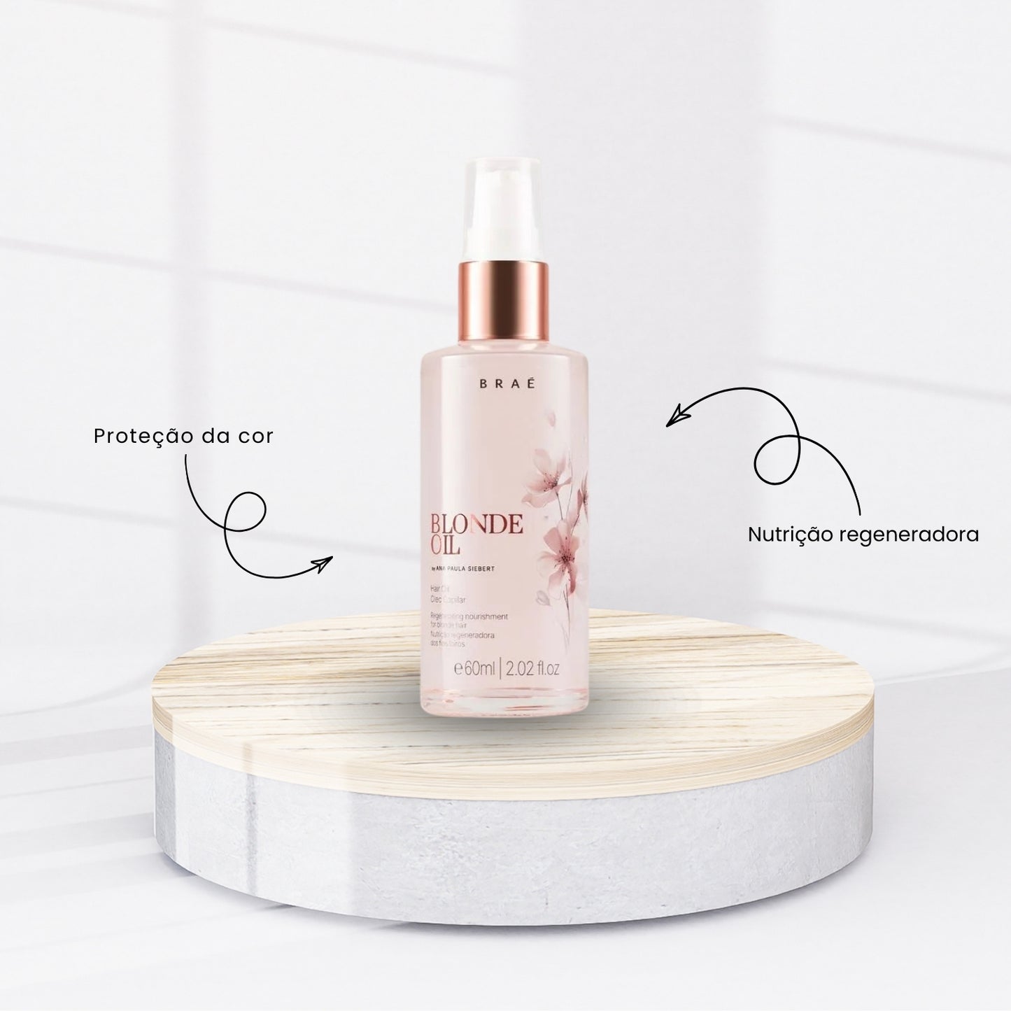 Oleo Braé Blonde Oil Nutrição Fios Loiros 60 ml