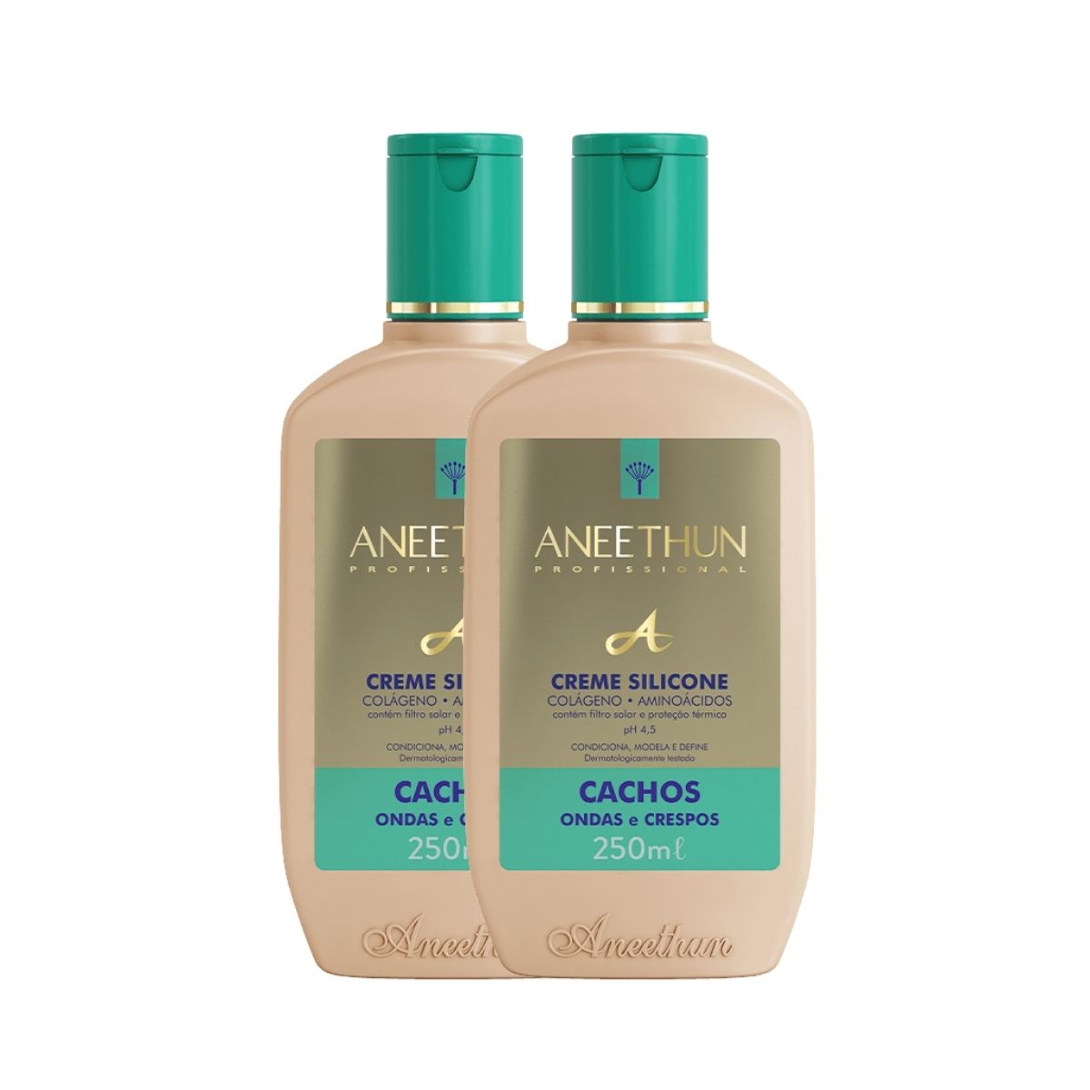 Kit Aneethun Linha A 2 Creme de Silicone Cachos 250 ml para Cabelo Cacheado