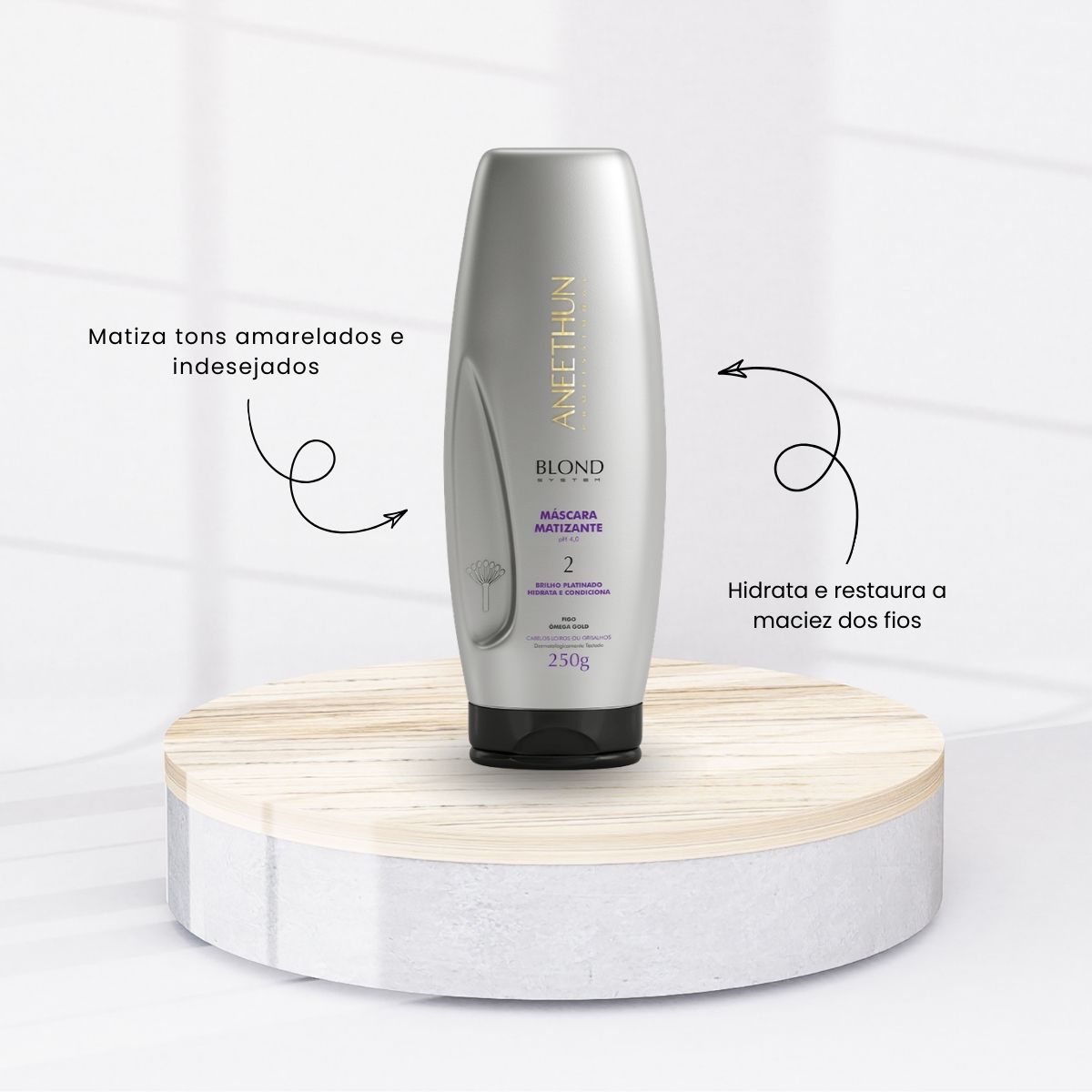 Kit Aneethun Blond System 2 Máscara Matizante 250 g